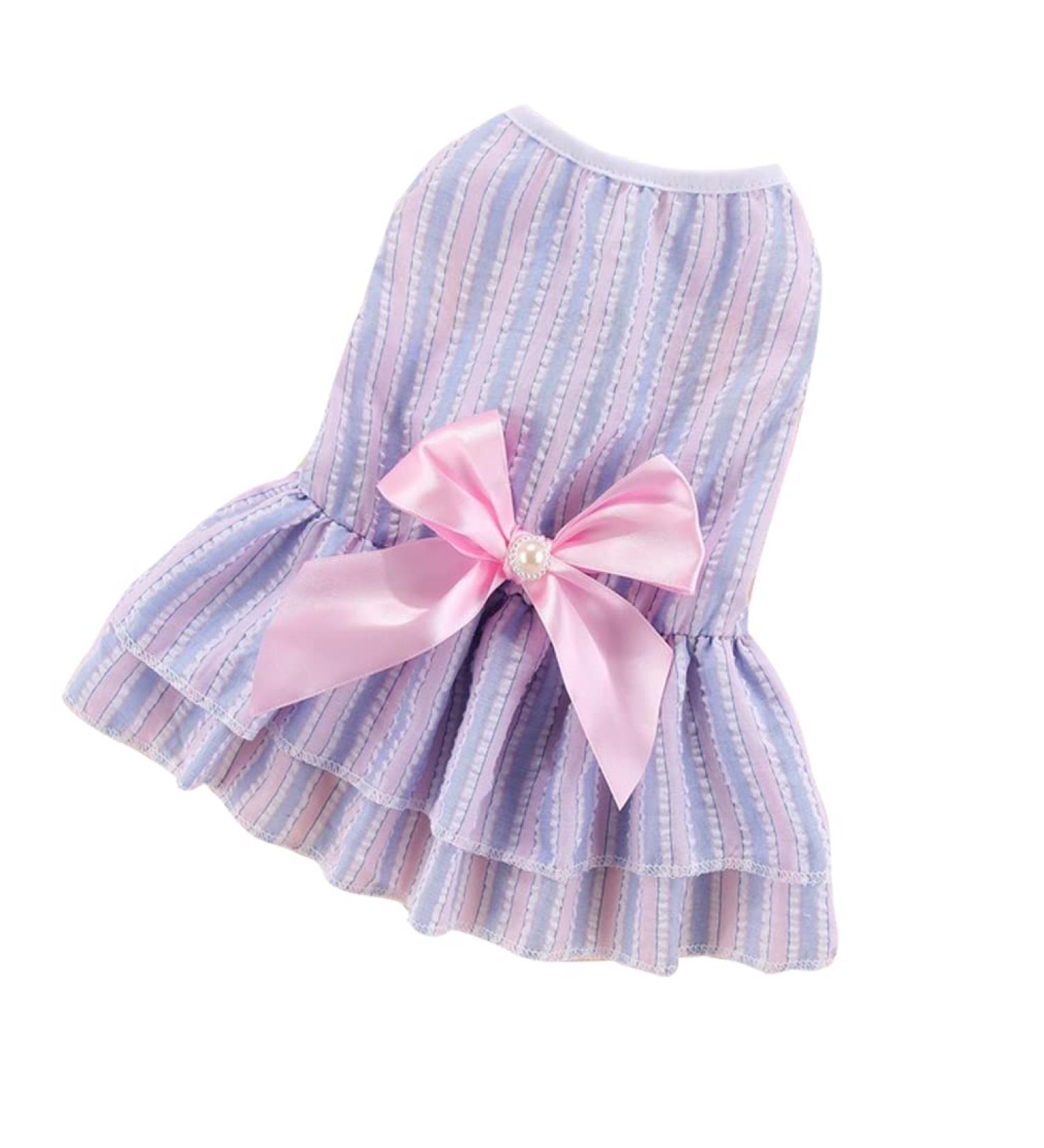 Buy Barrageon Dogs Kalder Sweet Princess Rock Clot - Stylish Summer Clothing for Small & Medium Pets (Pink Blue XL) - 40 cm Back Length - Buy Online on GoSupps.com