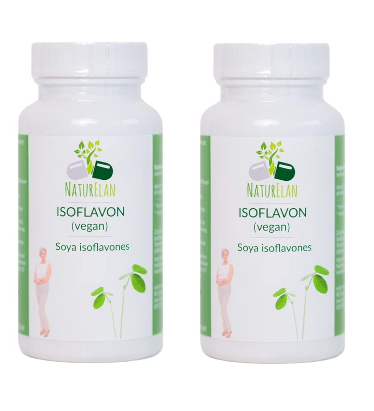 NaturElan Isoflavone with Soybean Extract - 2x90 Capsules | Boost Wellness & Nutrition | International Shipping - Buy Online on GoSupps.com