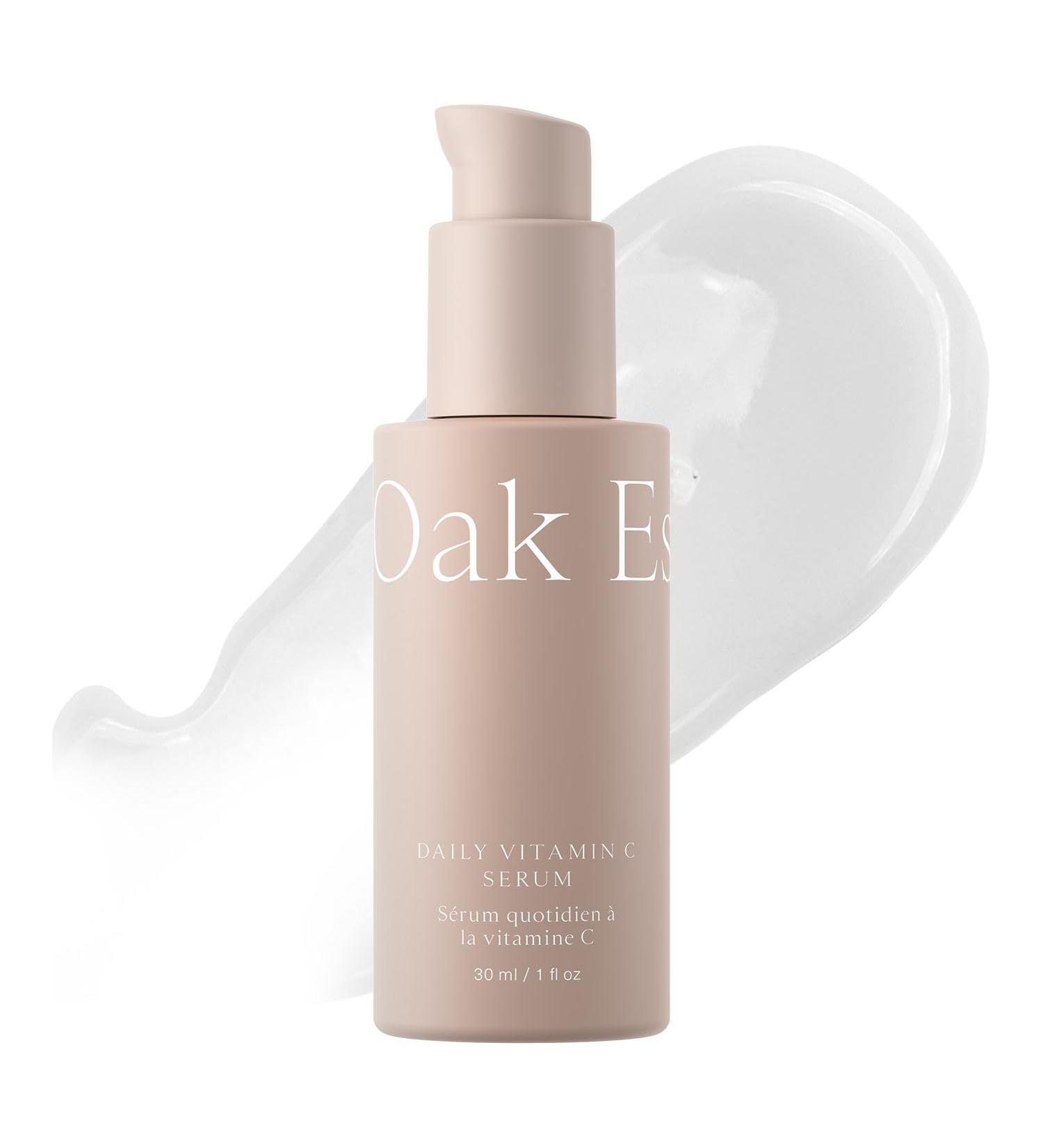 Oak Essentials Daily Vitamin C Serum | Face Serum for Even Skin Tone with Stable Vitamin C Squalane & Plankton Extract 1 Oz - Buy Online on GoSupps.com