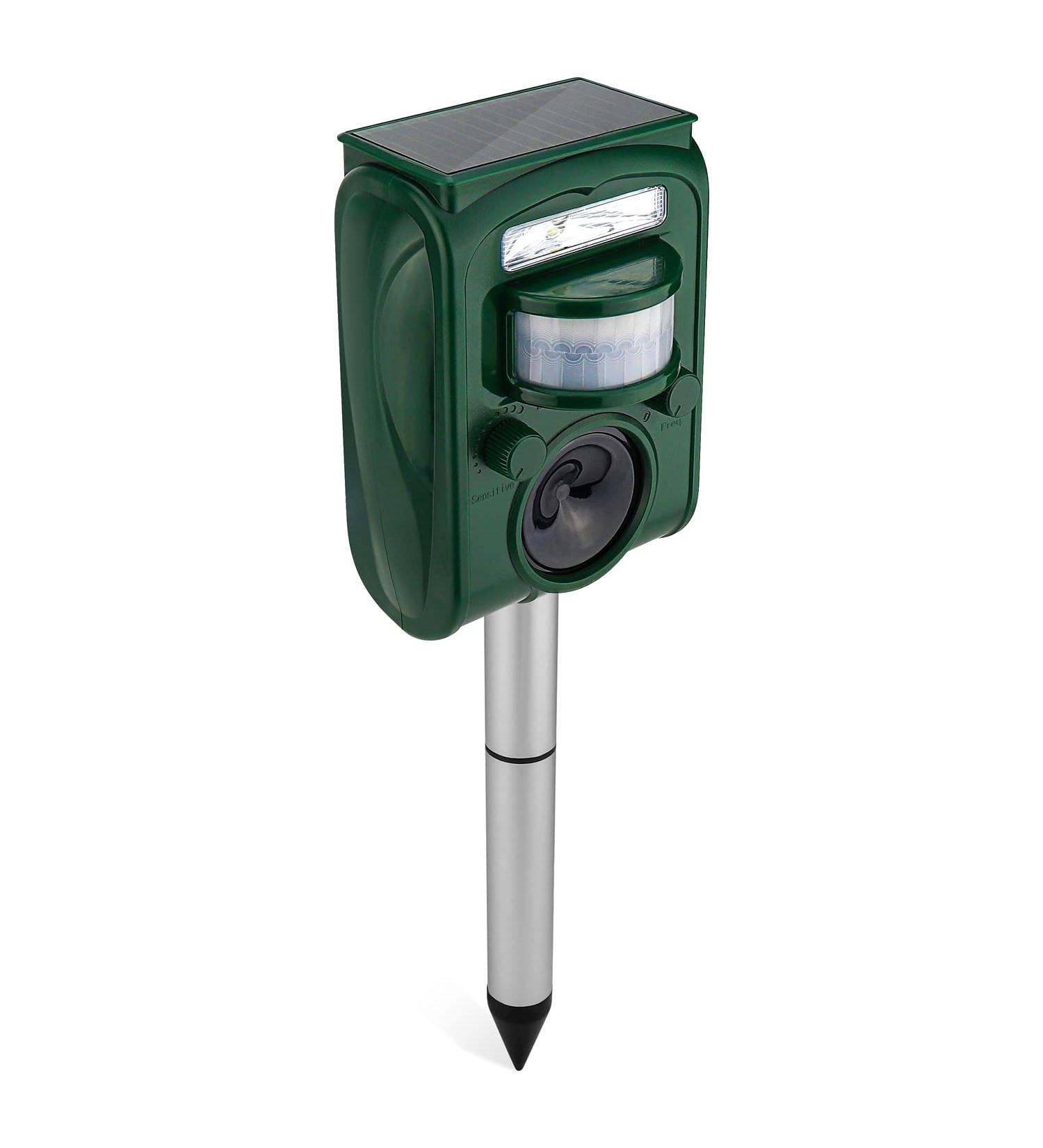 eXuby Outdoor Cat Repellent - Solar Powered Ultrasonic Sensor for Wide Spaces - Dual Mode, All-Night Protection - Buy Online on GoSupps.com