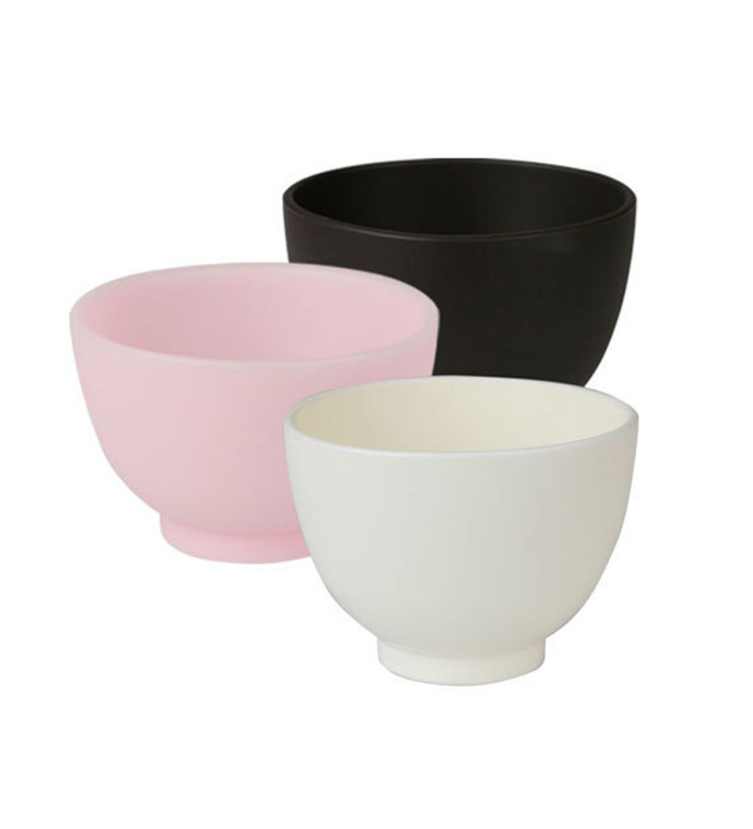 Elitzia ETBWP001 Mask Tool Silicone Color Mask Bowl Cosmetic Salon Powder Black 4 Size Options (10.5 7.5)