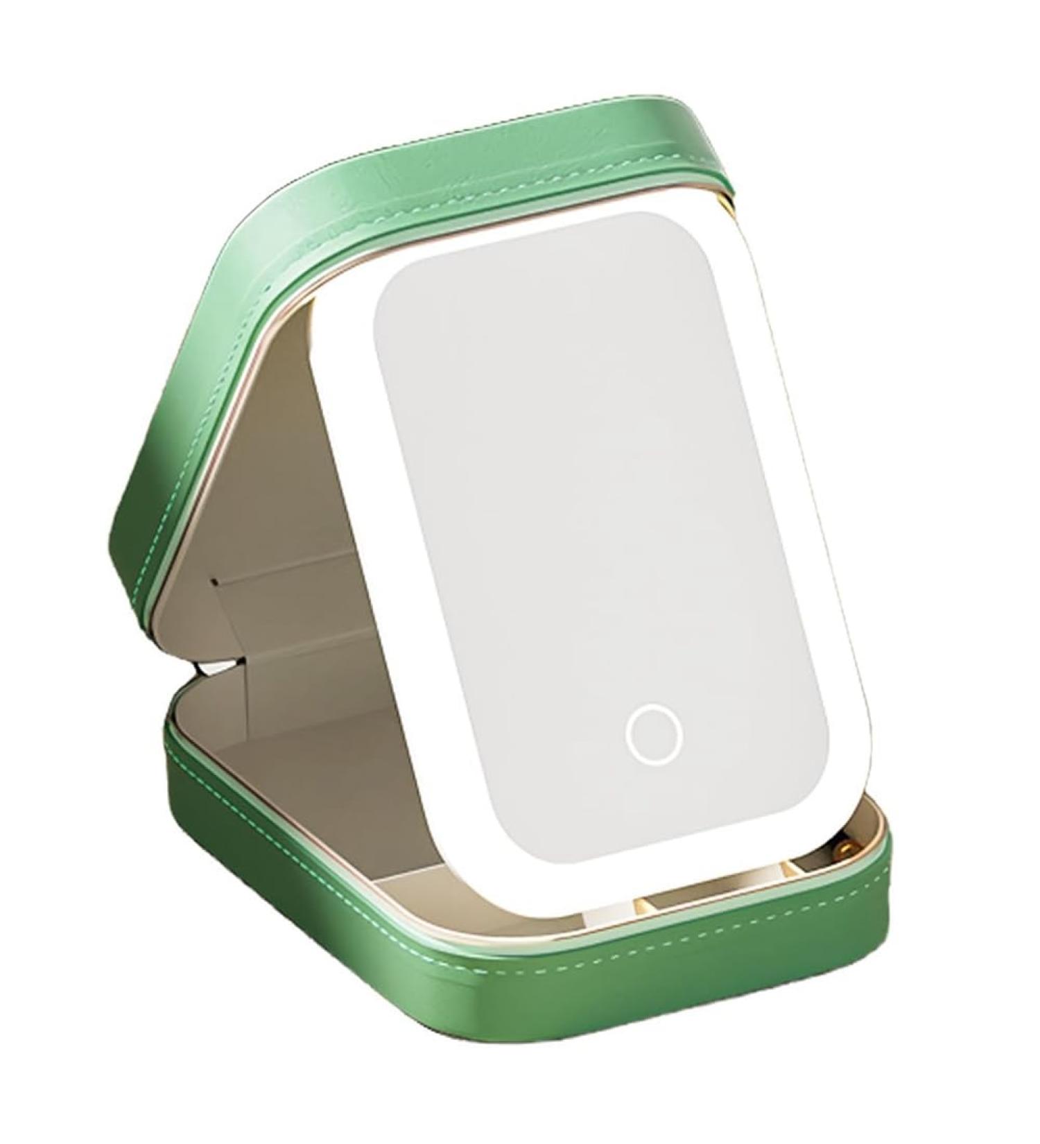 POLISH LED Three-Color Adjustable Makeup Mirror Adjustable Makeup Mirror with Lights Rechargeable Lighted Makeup Mirror A - Buy Online on GoSupps.com