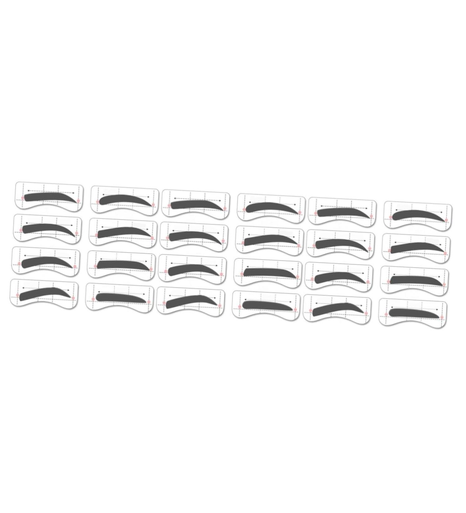 FOMIYES 96 Pairs 8 Eyeshadow Molds Eyebrow Makeup Tools Eyebrow Card Suite Eyebrow Marks Eyebrow Trimming - Buy Online on GoSupps.com
