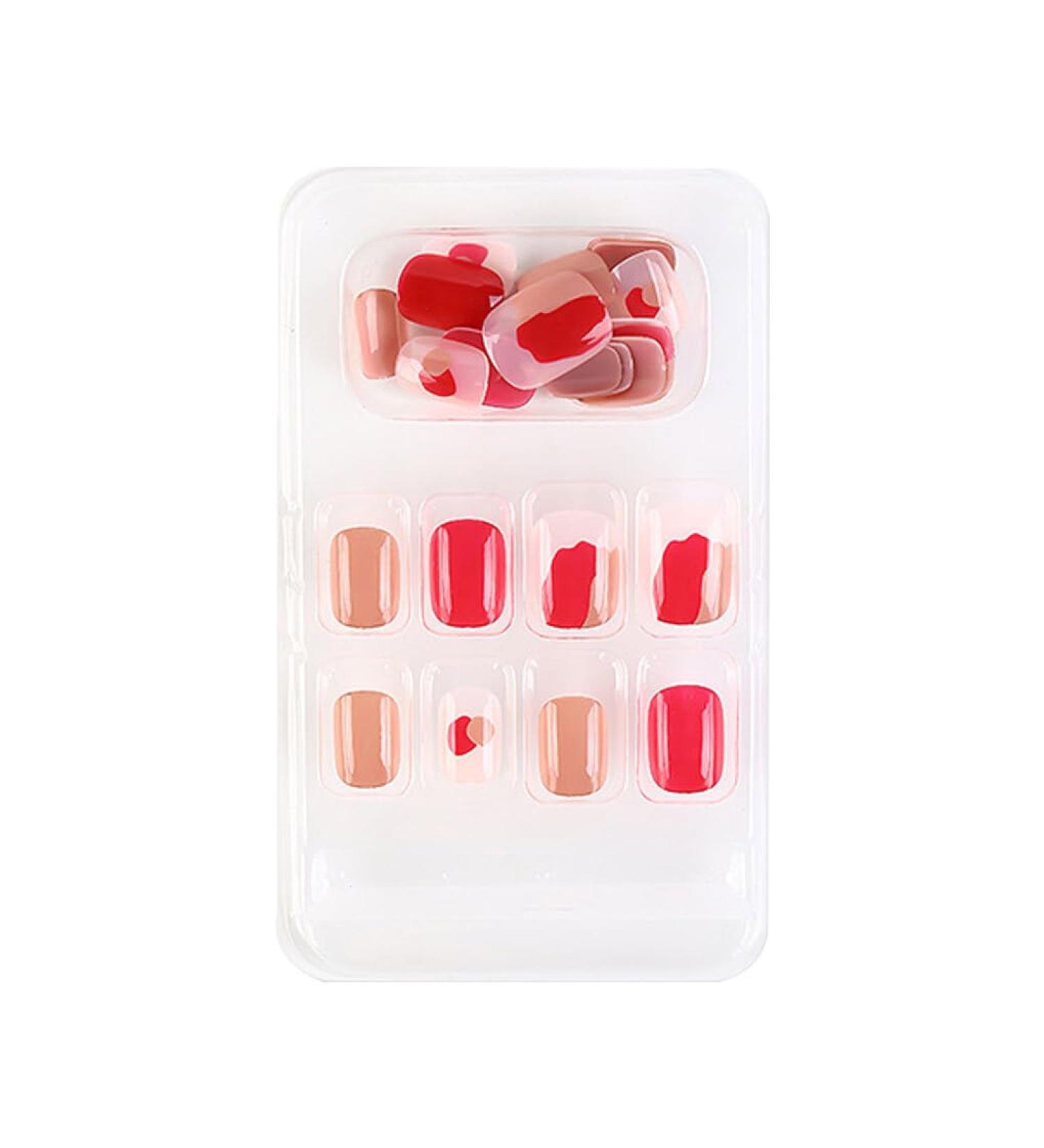 dijiusidy False Nail Perfect Matching Simple to Wear Fingernail Full Coverage Press Type Strong Viscosity Adjustable Paster Type 15 F741 Type 15 F741 - Buy Online on GoSupps.com