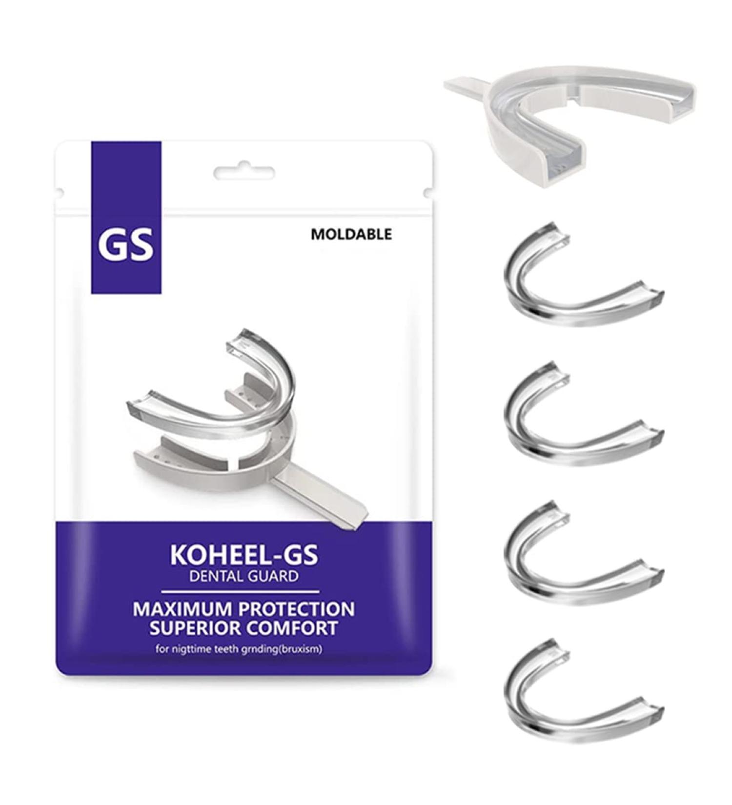 Koheel Bite Rails - Formable Teeth Grinding Solution | 5 Large White Pieces to Stop Bruxism - Buy Online on GoSupps.com