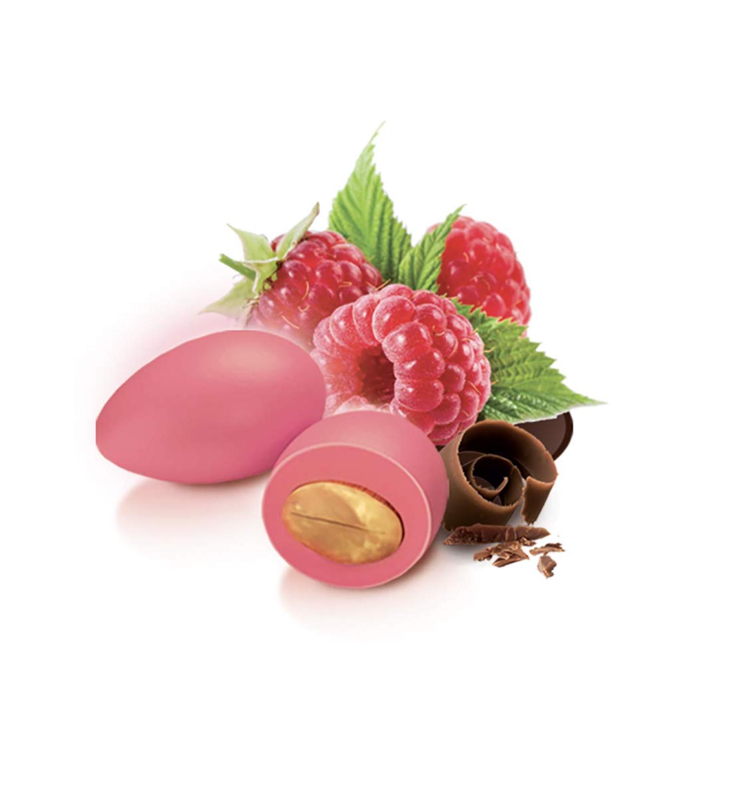 Confetti Papa Confetti Papa Confetti Chocolate and Almond Flavor LAMPONE | FUCHSIA Color | Dragees with real fruit gluten-free and suitable for vegetarians | Kosher certified | 500g pack