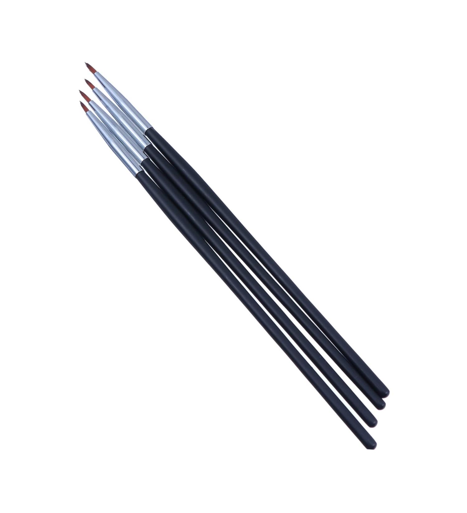 SOESFOUFU 4pcs Fine Eyeliner Brush Makeup Applicators Angled Eyeliner Brush Thin Girls Eyeliner Applicator Set - Buy Online on GoSupps.com