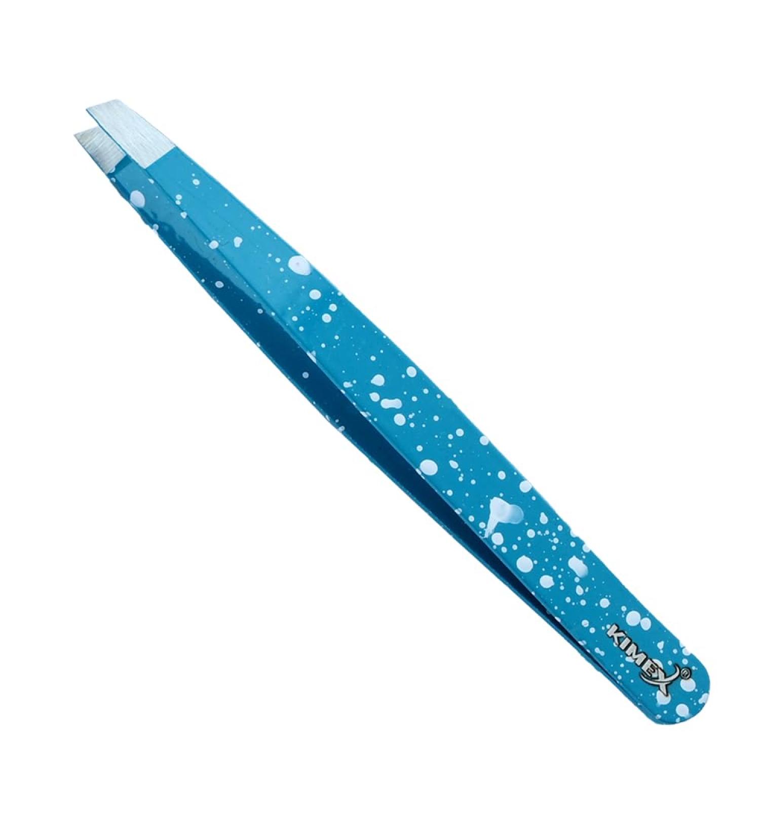 Kimex London Professional Eyebrow Tweezers - Stainless Steel Tweezers for Precise Grooming of Eyebrows & Ingrown Hair - for Men & Women (Ocean Blue) 1 Ocean Blue - Buy Online on GoSupps.com
