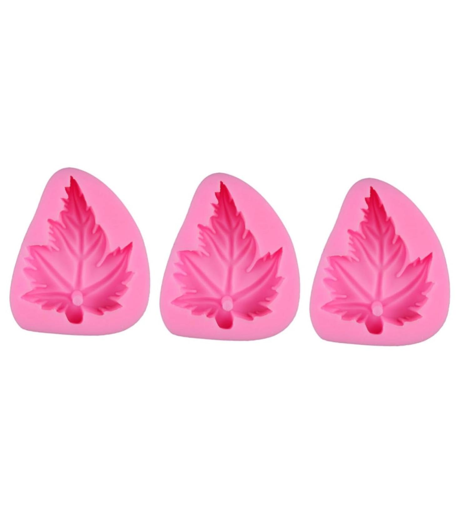 HOMSFOU 3pcs Chocolate Silicone Molds Resin Silicone Molds Cake Toppers Cake Mold Molds for Resin Cakesicles Mold Resin Molds Cake Decorations Fondant Molds Baking Mold Handmade Soap Tool mediumx3pcs Pinkx3pcs - Buy Online on GoSupps.com