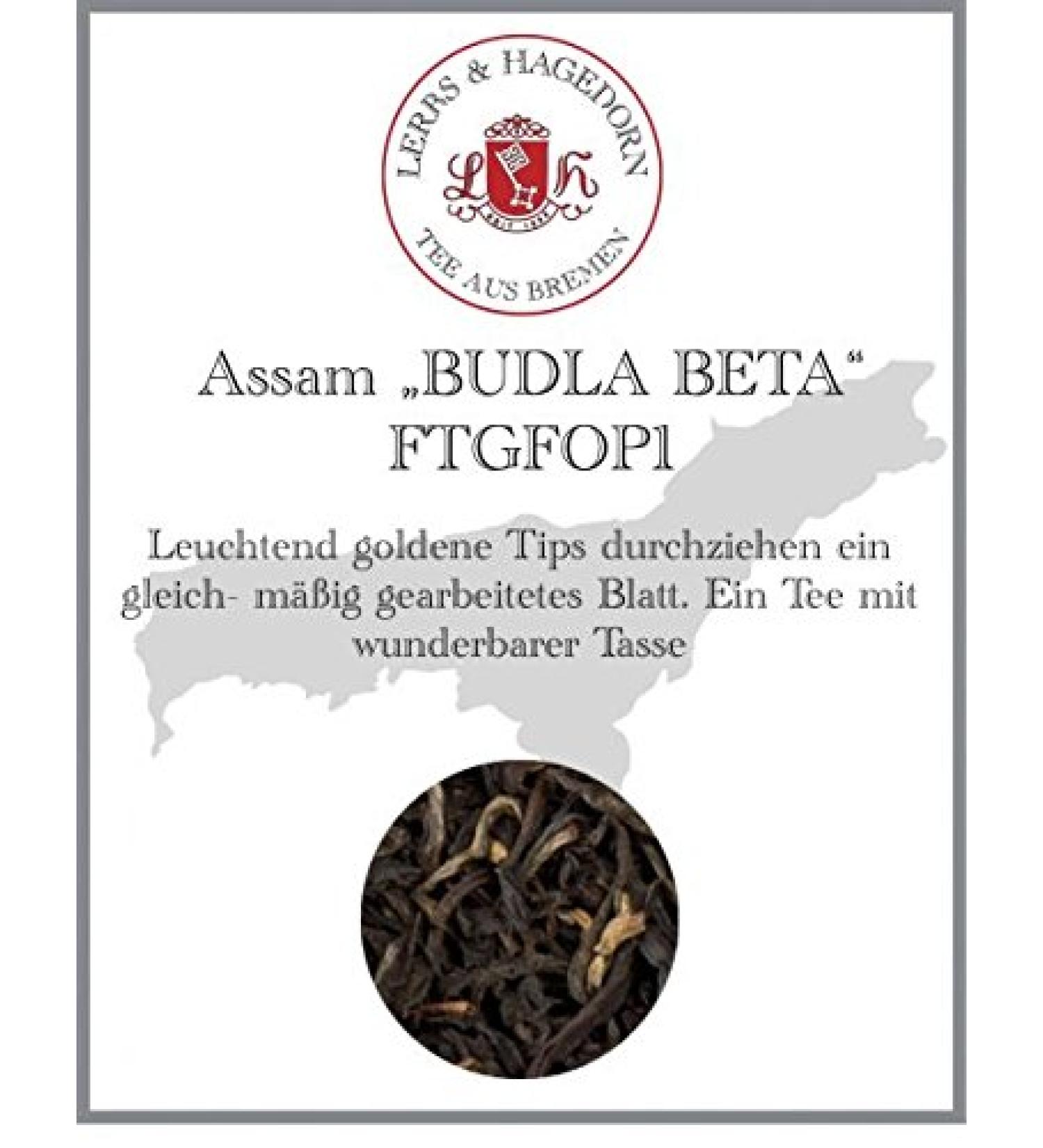  Lerbs & Hagedorn Lerbs & Hagedorn Assam FTGFOP1 Second Flush Type Budla Beta Tea | Malty harmonious spicy Approx. 2 kg (162 l) - Buy Online on GoSupps.com