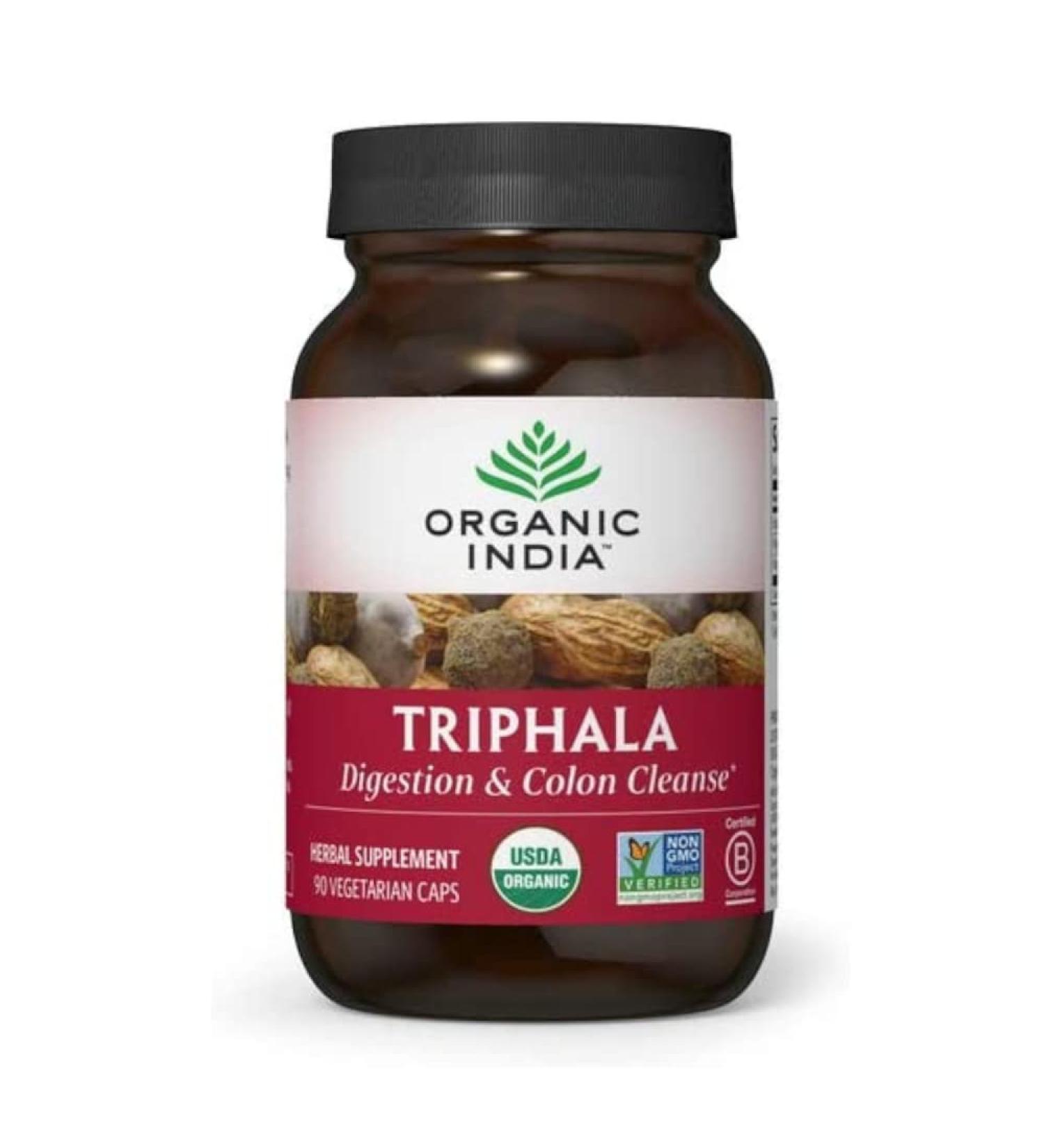Buy Organic India Triphala - 90 Vegetarian Capsules for Digestive Health - Buy Online on GoSupps.com