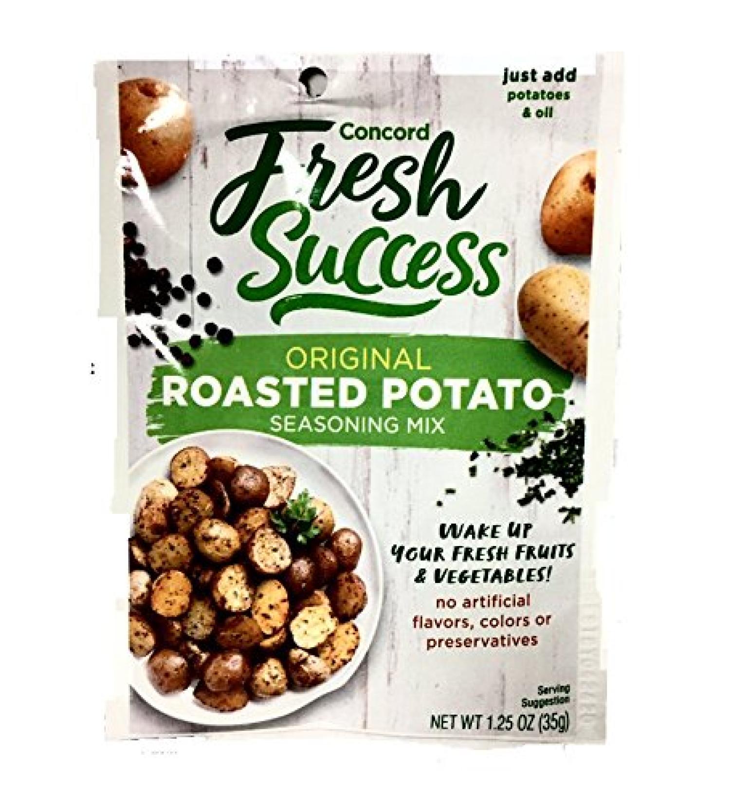 Concord Foods Roasted Potato Seasoning Mix, Original, 1.25-Ounce Pouches (VALUE Pack of 18 Pouches) 1.25 Ounce (Pack of 18)