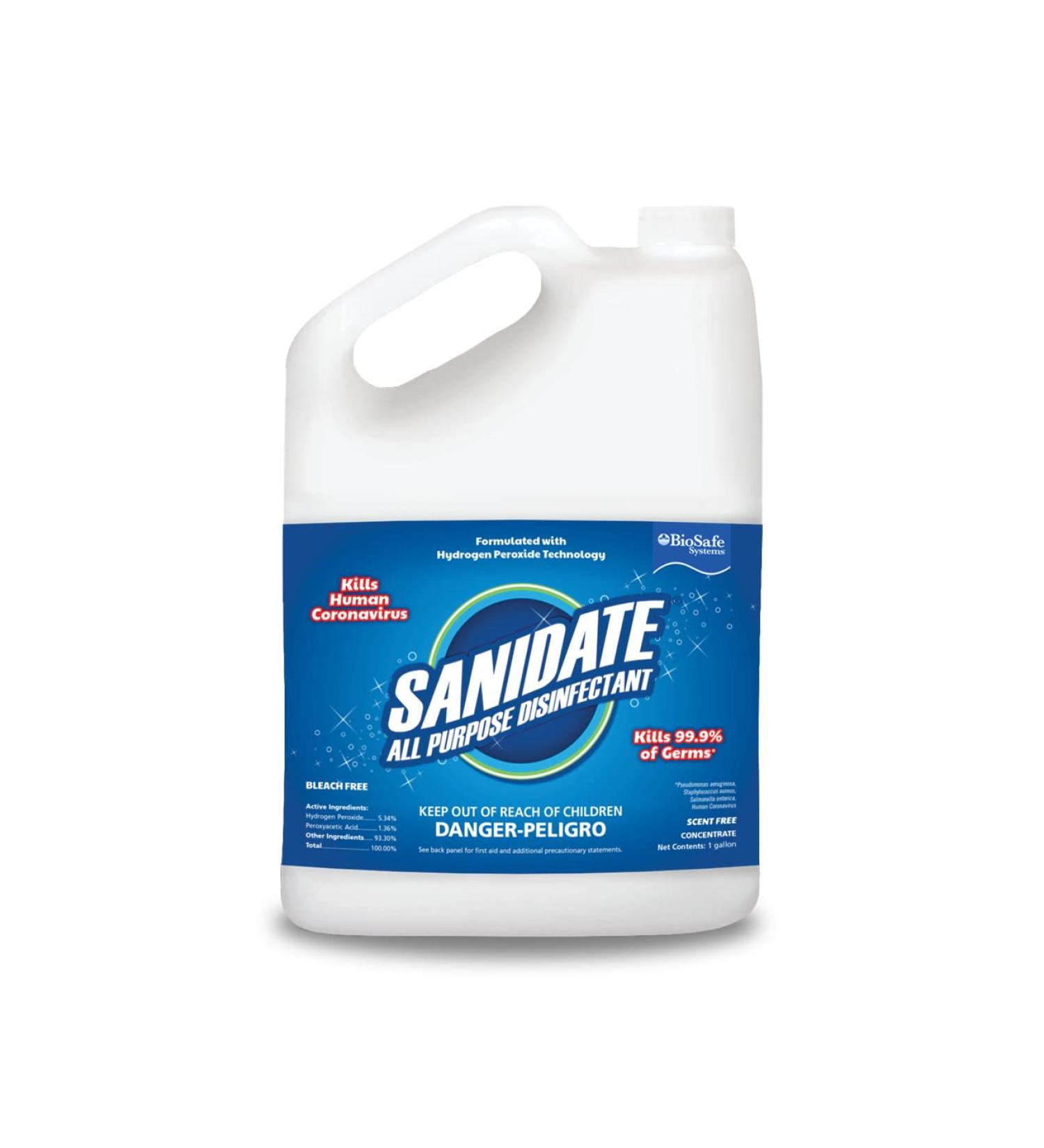 Buy BioSafe Systems SaniDate All Purpose Disinfectant - 1 Gallon Unscented | International Shipping Available - Buy Online on GoSupps.com