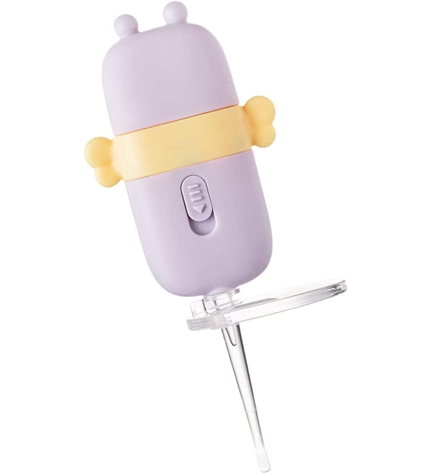 CCLAN Led Cartoon Baby Ear Cleaner Tool - Purple Ear Wax Removal Kit for Kids and Adults - 10x3x2cm - Buy Online on GoSupps.com