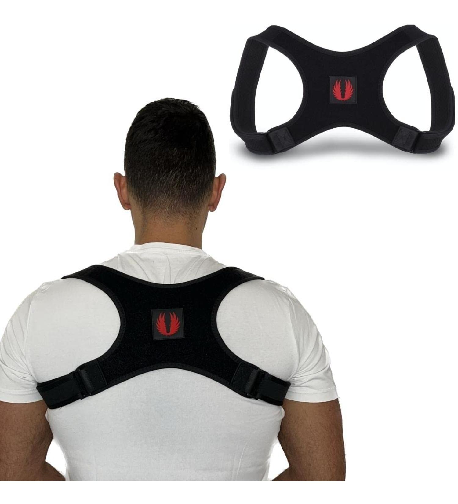 TULPAR Posture Corrector for Women and Men - Adjustable Upper Back Support Brace for Spinal Alignment - Includes Extra Straps and Posture Correction Guide - Buy Online on GoSupps.com
