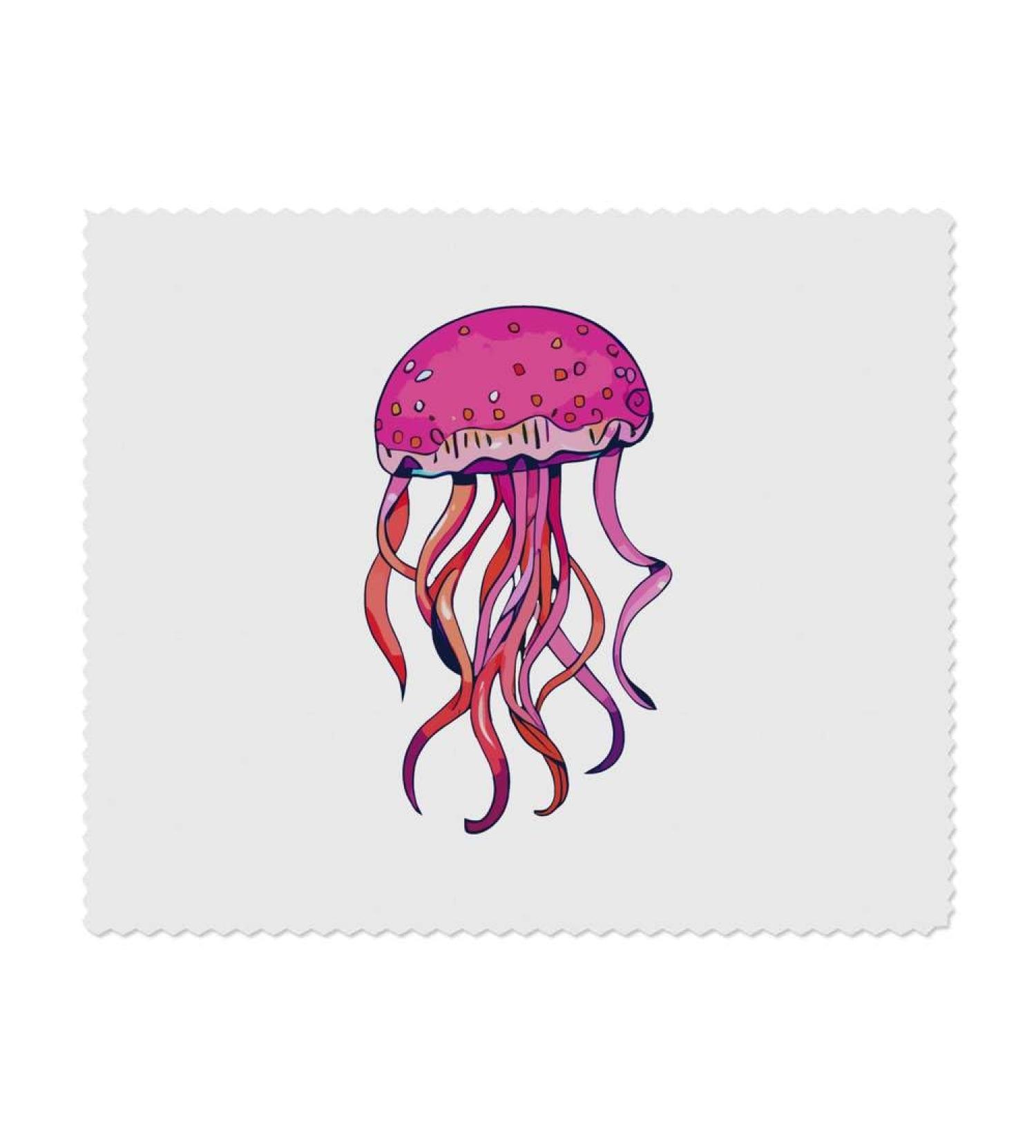 Buy LC00024930 Pink Jellyfish Microfiber Cleaning Cloths for Glasses - 2 Pack | Premium Lens Care | Eco-Friendly - Buy Online on GoSupps.com