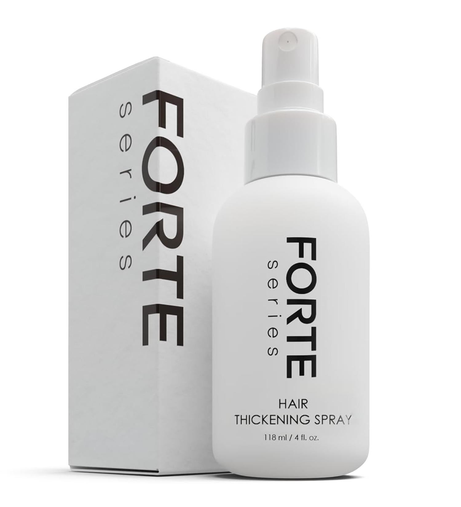 Hair Thickening Spray by Forte Series | Men's Hair Volume Spray | Hair Volumizer with Biotin Peptide Complex | Pre-Styler Hair Thickener Volumizer and Spray Texture Pump (4 oz) - Buy Online on GoSupps.com