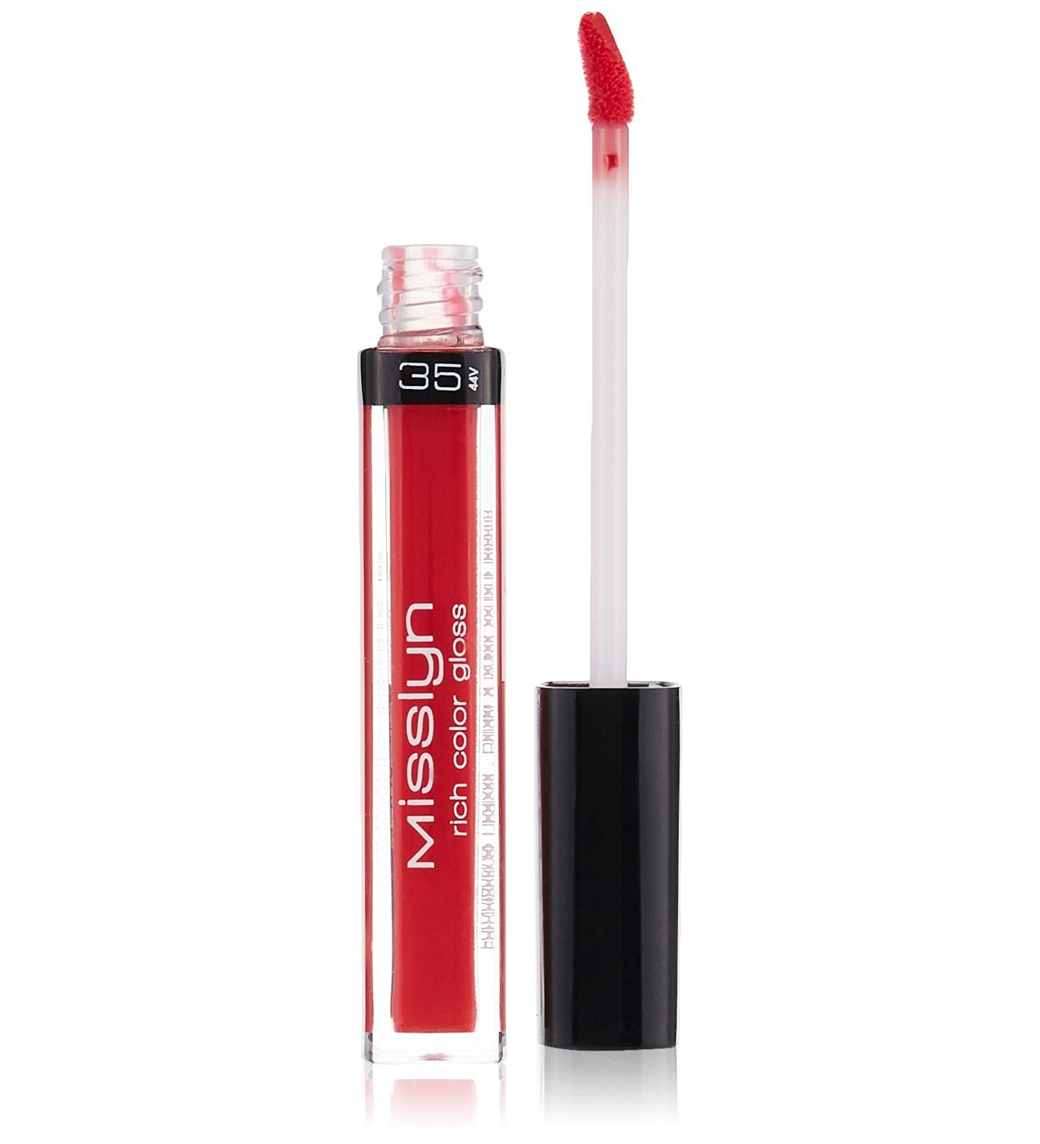 Misslyn rich color gloss No. 35 red poppy Content: 4ml Color-intensive lip gloss