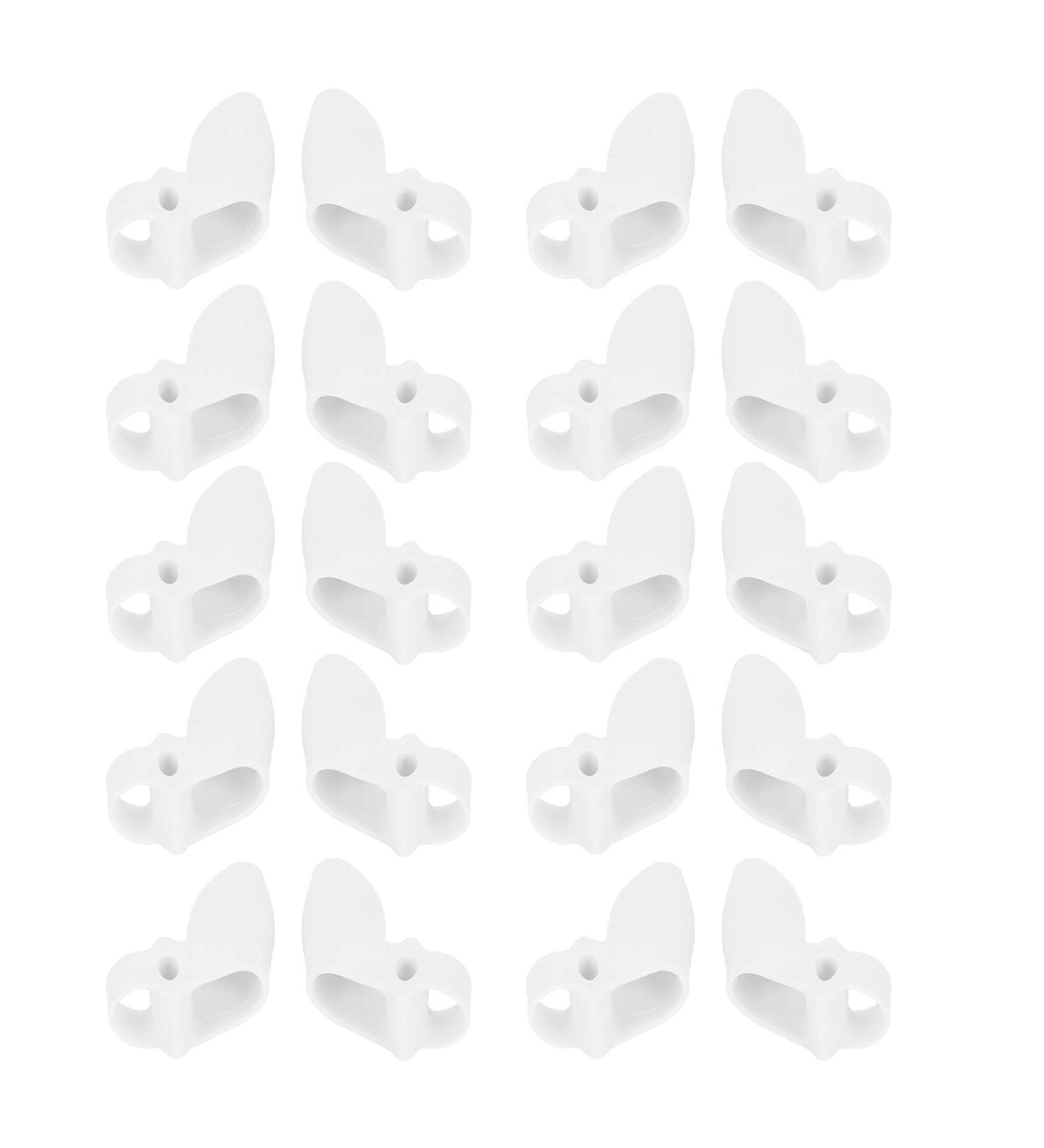 10 Pairs Toe Straightener Bunion Corrector & Separator - White | Valgus Relief & Overlap Protection Tool - Buy Online on GoSupps.com