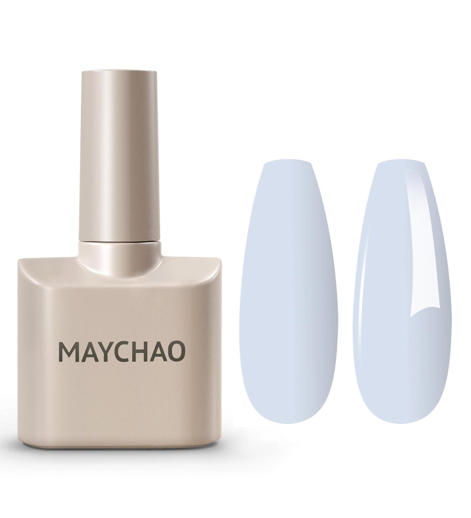 MAYCHAO Blue Gel Nail Polish 1Pc Baby Blue Gel Polish 15ML Soak Off UV LED Light Blue Gel Nail Polish Nail Art Starter Manicure Salon DIY at Home 0.5 OZ Baby Blue-1 - Buy Online on GoSupps.com
