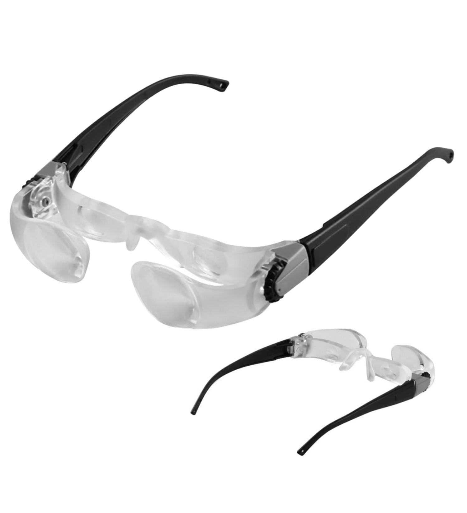 Weduspaty Magnifying Glasses Adjustable 4X Magnifying Eyewear Anti-Glare Wearable Magnifier Glasses Great for Seniors Watching TV for Low Vision Reading Fishing For Myopia - Buy Online on GoSupps.com