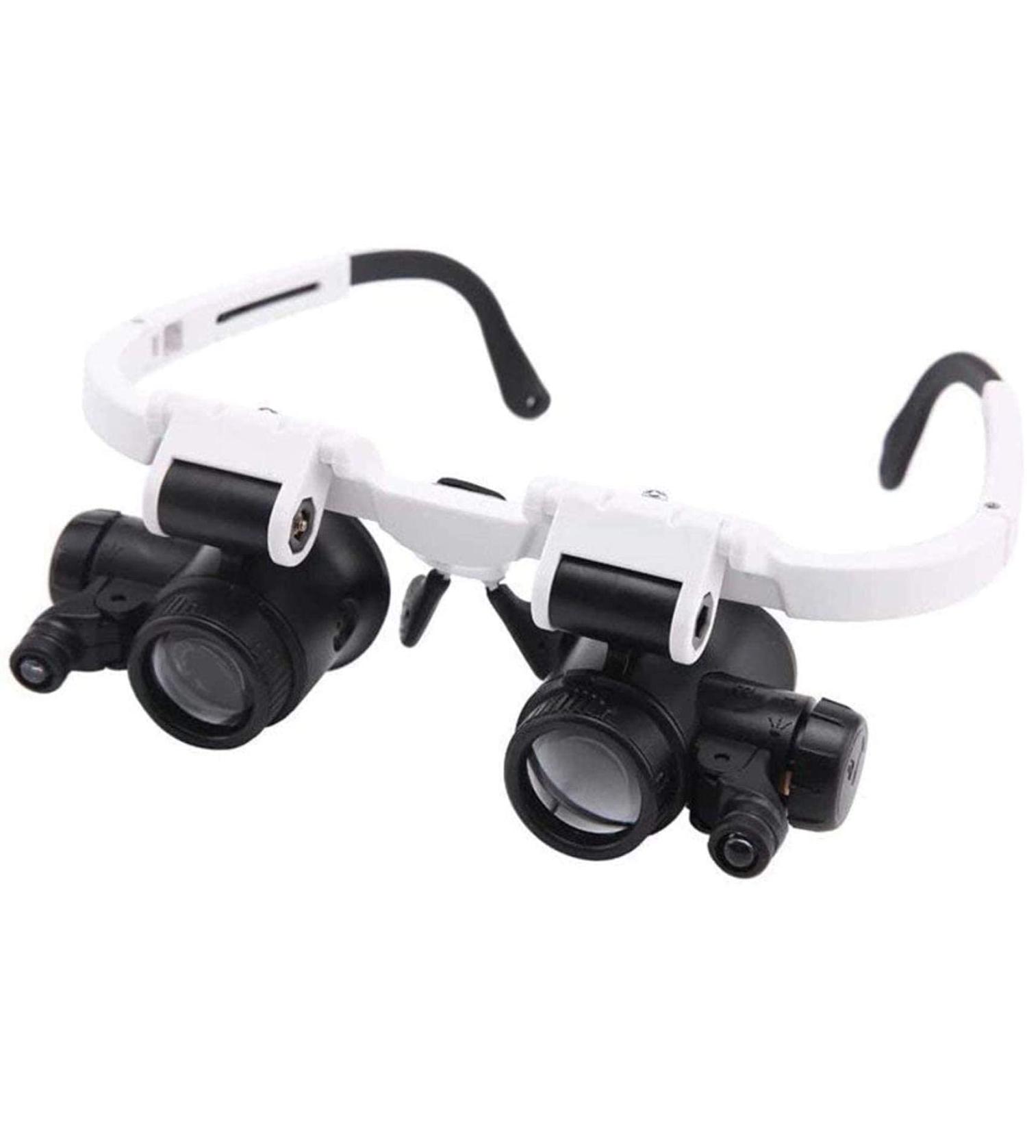 Spacmirrors Illuminated 8X 23X Head Wearing Glass Hd Identification Repair with 2 Led Lamp Engraving Watch Repair Magnifier - Buy Online on GoSupps.com
