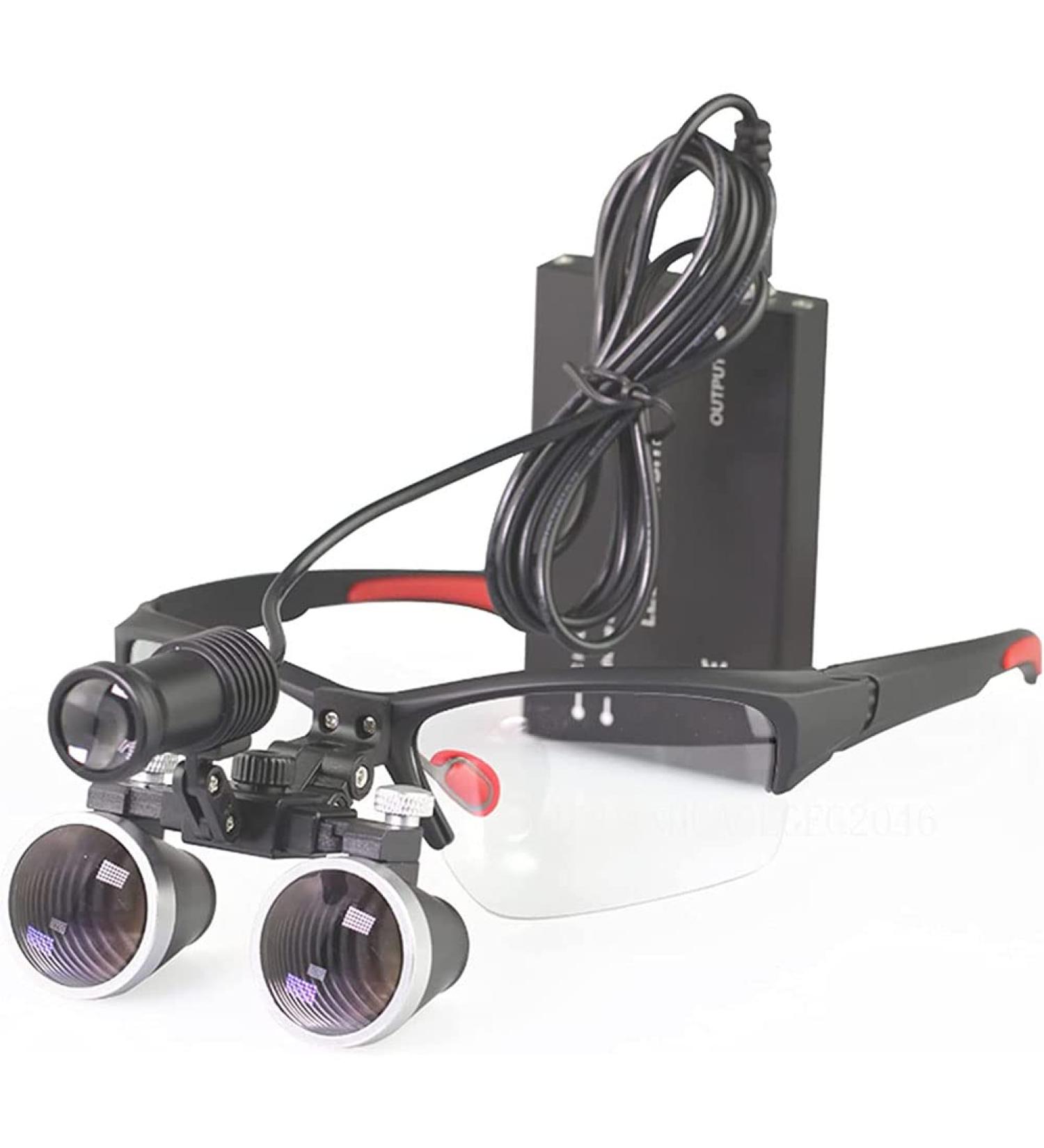 Surgical Binocular Loupes Headband Magnifier 2.5X/3.5X420mm Rechargeable Dental Loupes Magnifier Head Mount Magnifying Glass 5W Portable LED Headlight Plug In Clip Head Ligh(Size:3.5X Color:Black) - Buy Online on GoSupps.com