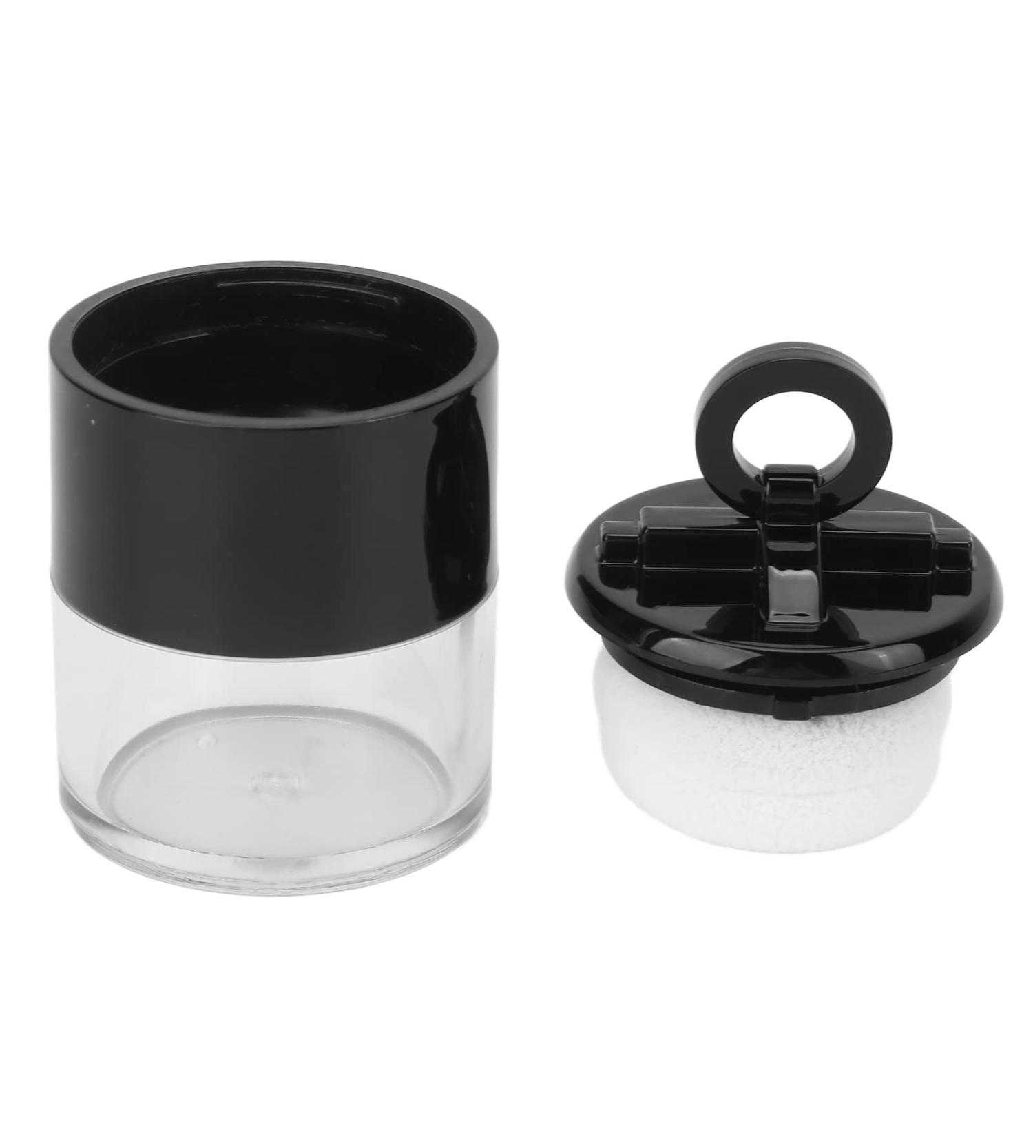 Verdant Touch Loose Powder Empty Box Portable Mini Loose Powder Empty Box with Flocking Puff Mushroom Shape Plastic Makeup Powder Container - Buy Online on GoSupps.com