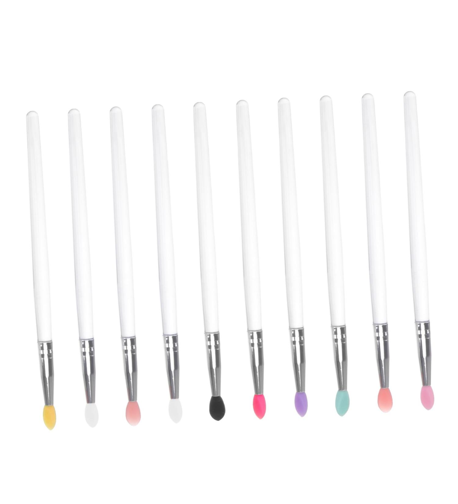 FRCOLOR 10pcs Eye Shadow Brush Make up Accessories Eyeshadow Women Makeup Brush Scrubber Miss Face - Buy Online on GoSupps.com