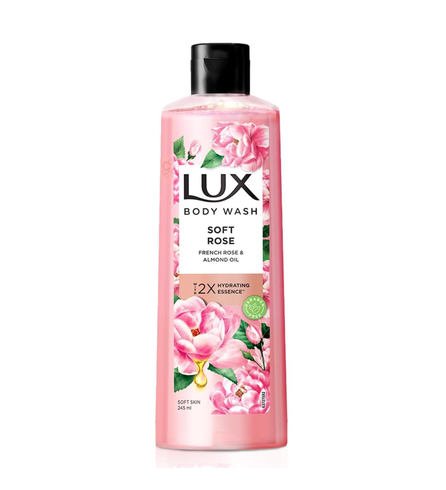 LUX French Rose Fragrance & Almond Oil Bodywash - Luxurious 245 ml | International Shipping Available - Buy Online on GoSupps.com