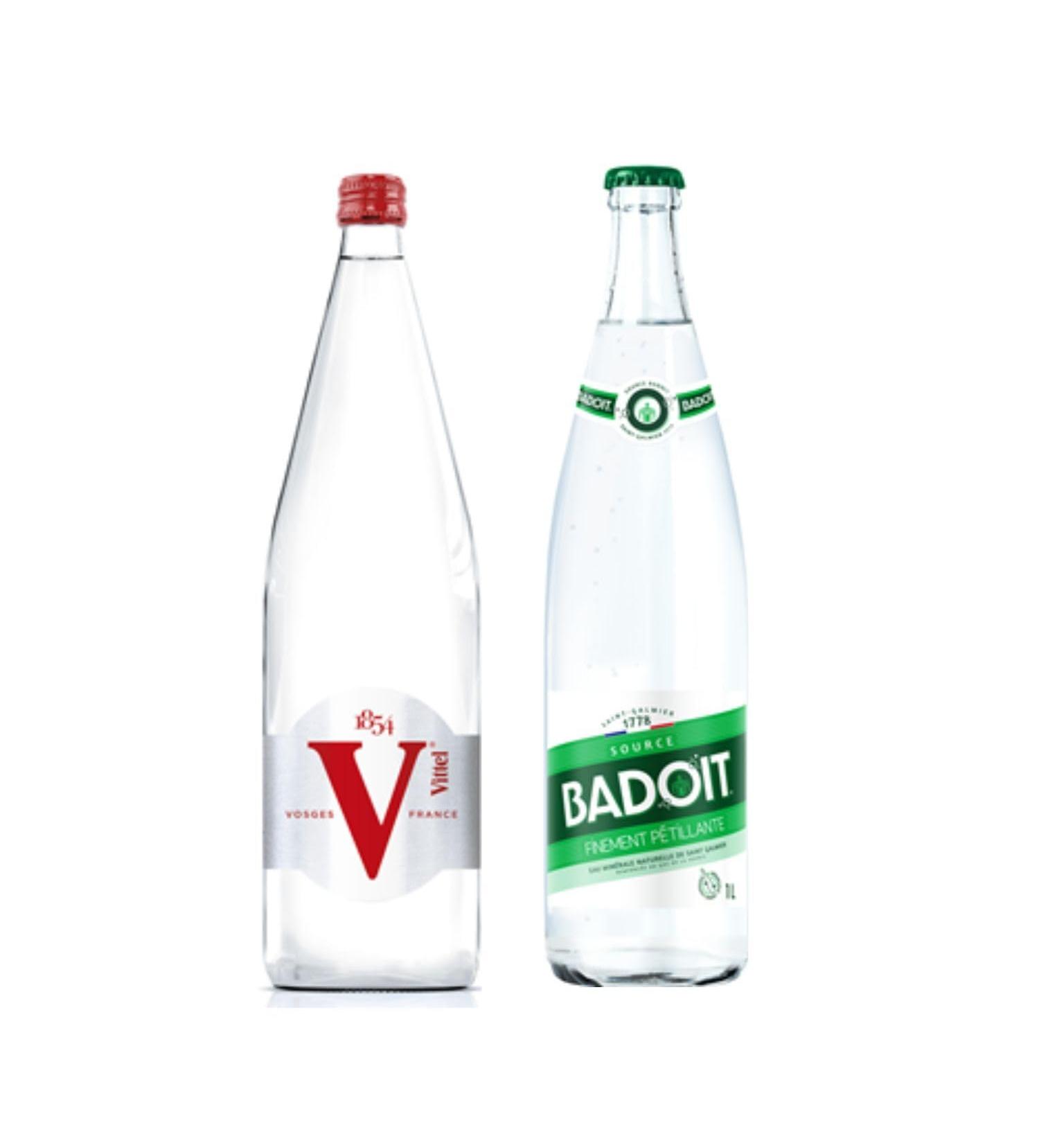 Vittel bouteilles (6x1L) Badoit bouteilles (6x1L)