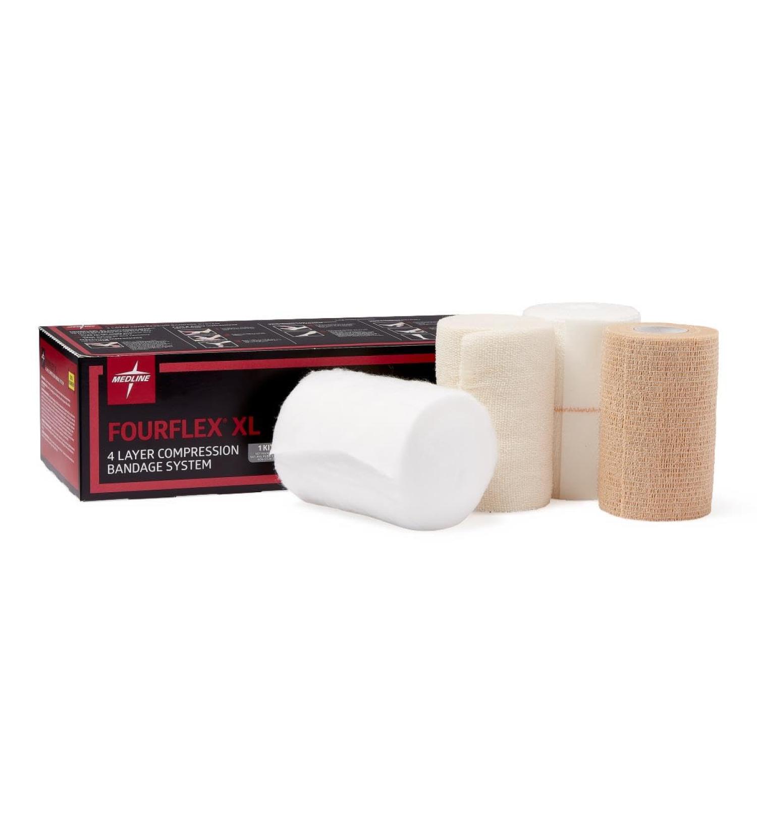 Medline FourFlex XL 4-Layer Compression System - Optimal Support & Comfort | International Shipping Available - Buy Online on GoSupps.com