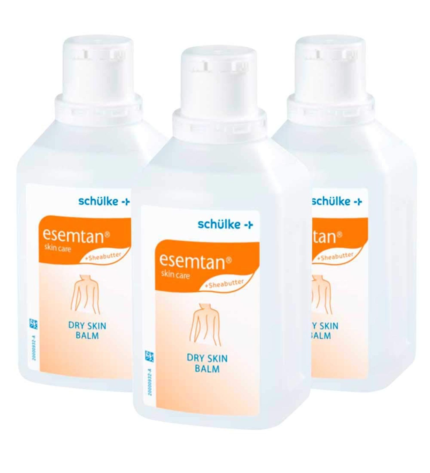 3x 500 ml Schlke Esemtan Dry Skin Balm Care Balm Skin Lotion Cream dye-free