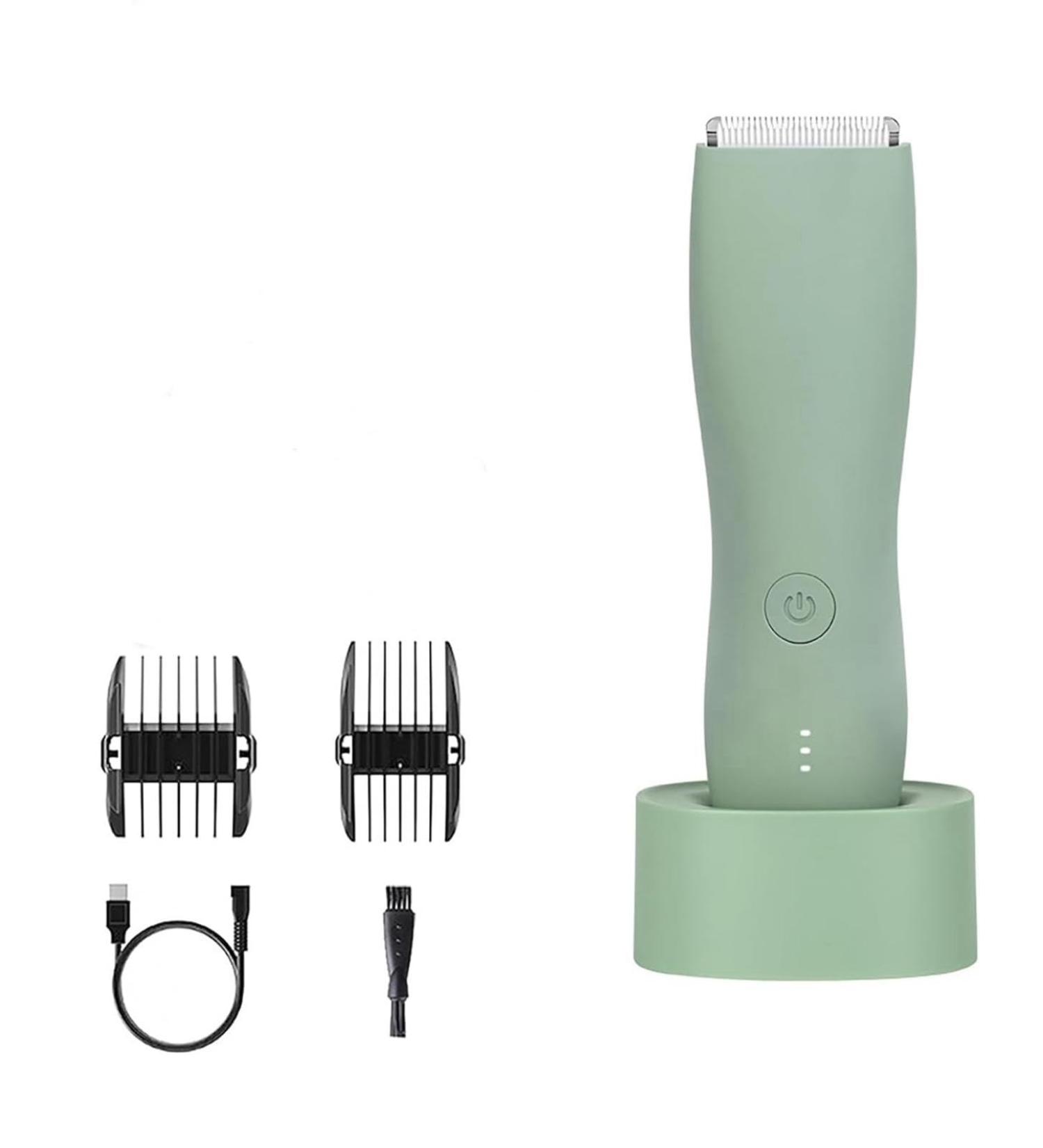 Body Hair Trimmer for Men & Women 2024 - Waterproof No Nicks or Cuts Groin & Body Shaver (Green - Buy Online on GoSupps.com
