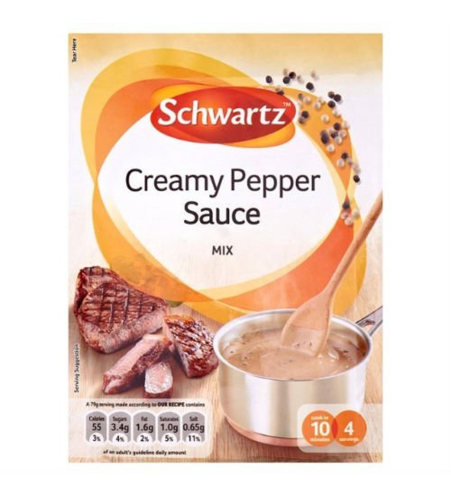 Schwartz Schwartz Pack of 8 Creamy Pepper Sauces 25g