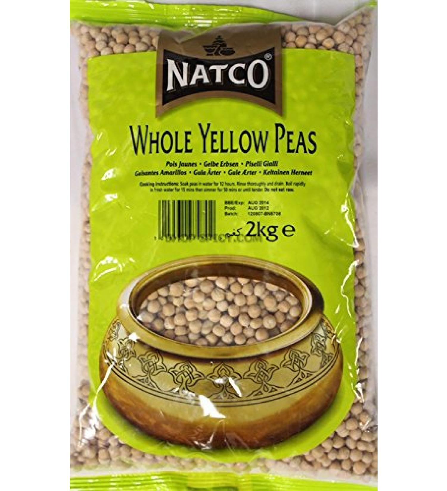 Natco Yellow Peas Whole 2kg