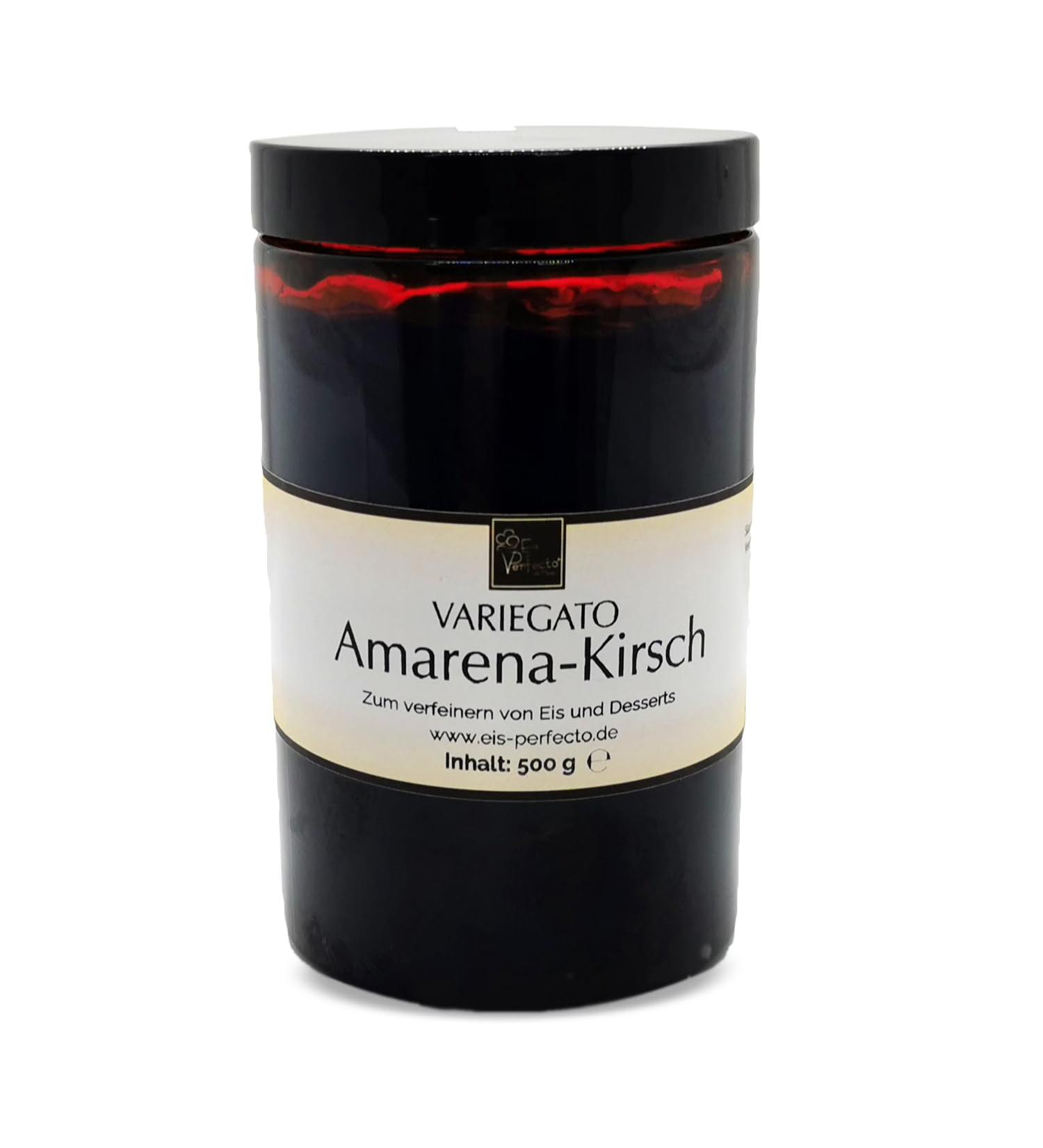 Amarena Cherry Variegato - 500g for Marbling Homemade Ice Cream | Mega Taste for Desserts & Cakes | International Shipping Available - Buy Online on GoSupps.com