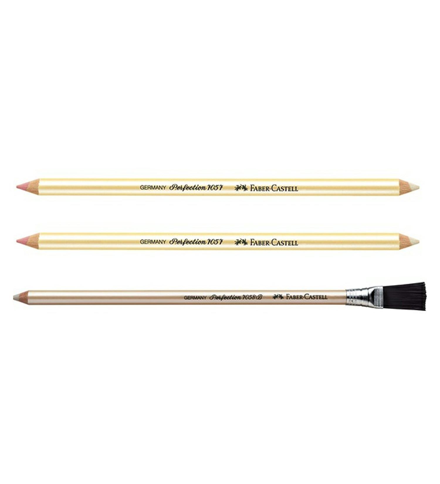 Perfection Eraser Pencil Set - Double End with Brush - 3 Pack | Drawing & Coloring Artist Supplies - Buy Online on GoSupps.com