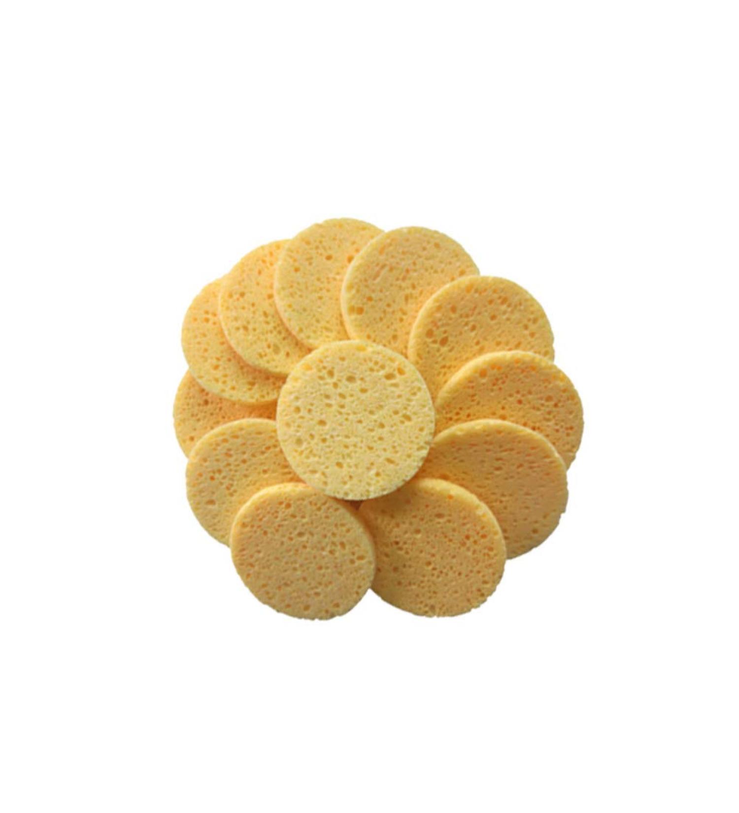 Cellulose Face Sponges for Gentle Makeup Removal & Cleansing Eco-Friendly Reusable Skincare Tool - Buy Online on GoSupps.com