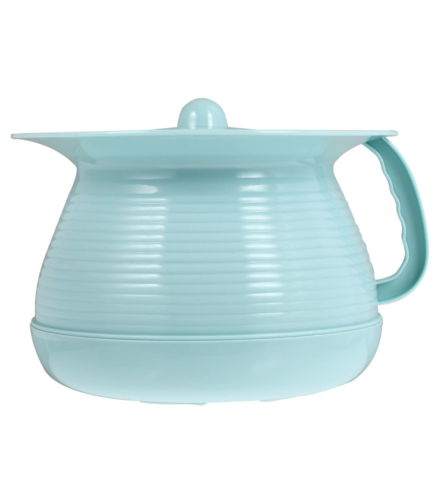 Unisex Chamber Pot with Lid Spittoon Chamber Bucket Plastics Bedpan Seat Urinal Toilet Household Night Urine Jug for Men Women Elderly Kids (Color : Sky-Blue) - Buy Online on GoSupps.com