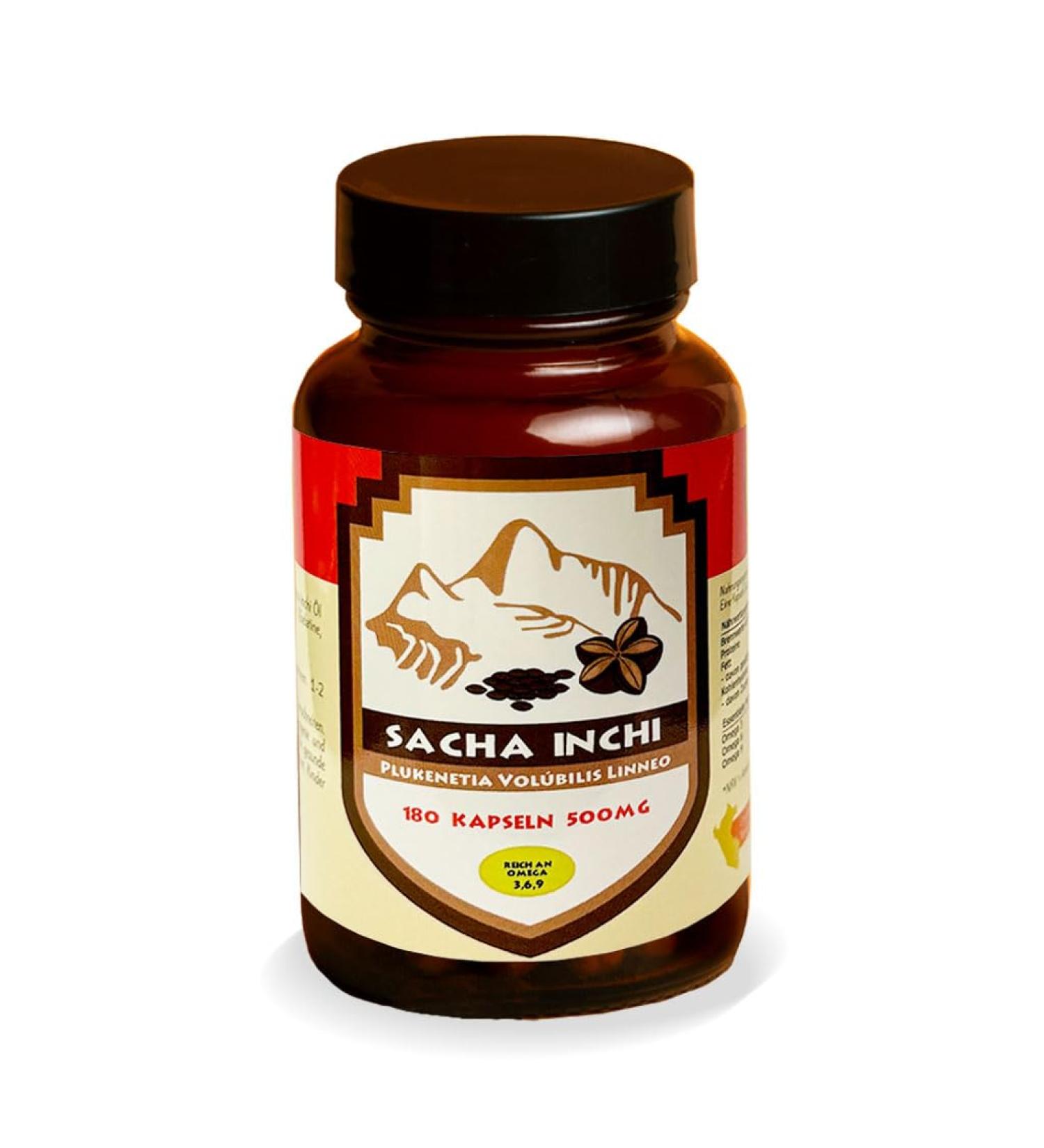 MACA MACA-FIT Sacha Inchi 180 Capsules 500 mg Omega 3-6-9 Fatty Acids kidney plant-based and cold-pressed from Peru - Buy Online on GoSupps.com