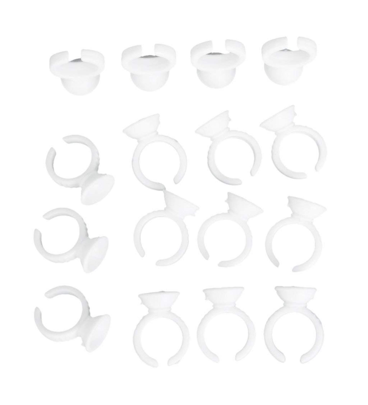 100pcs Disposable Glue Ring Eyelash Extension Holders | International Shipping Available - Buy Online on GoSupps.com