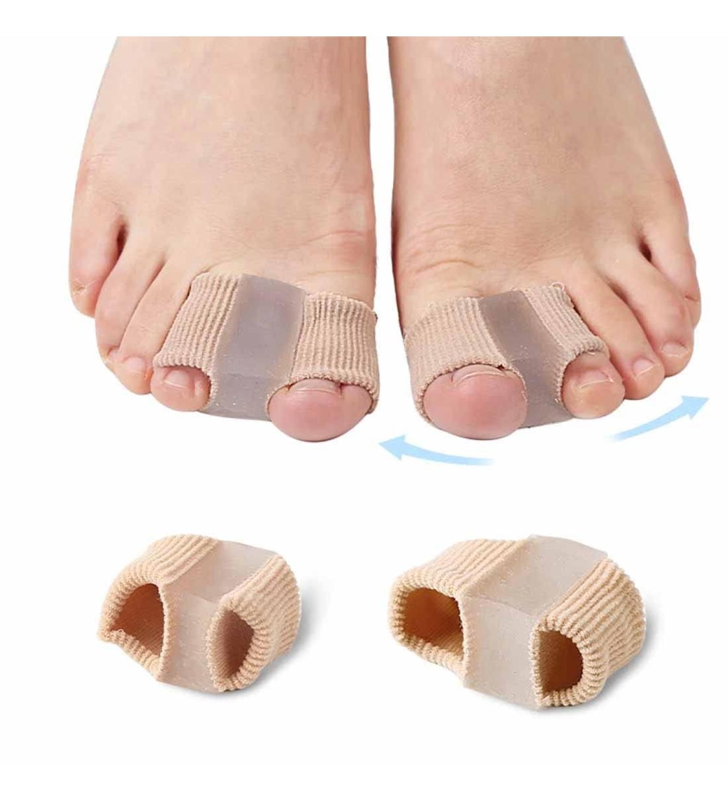 Gel Toe Separator 1 Pair 2 Loops for Hallux Valgus Hammer Toe Relief & Toe Pain Protection - Buy Online on GoSupps.com