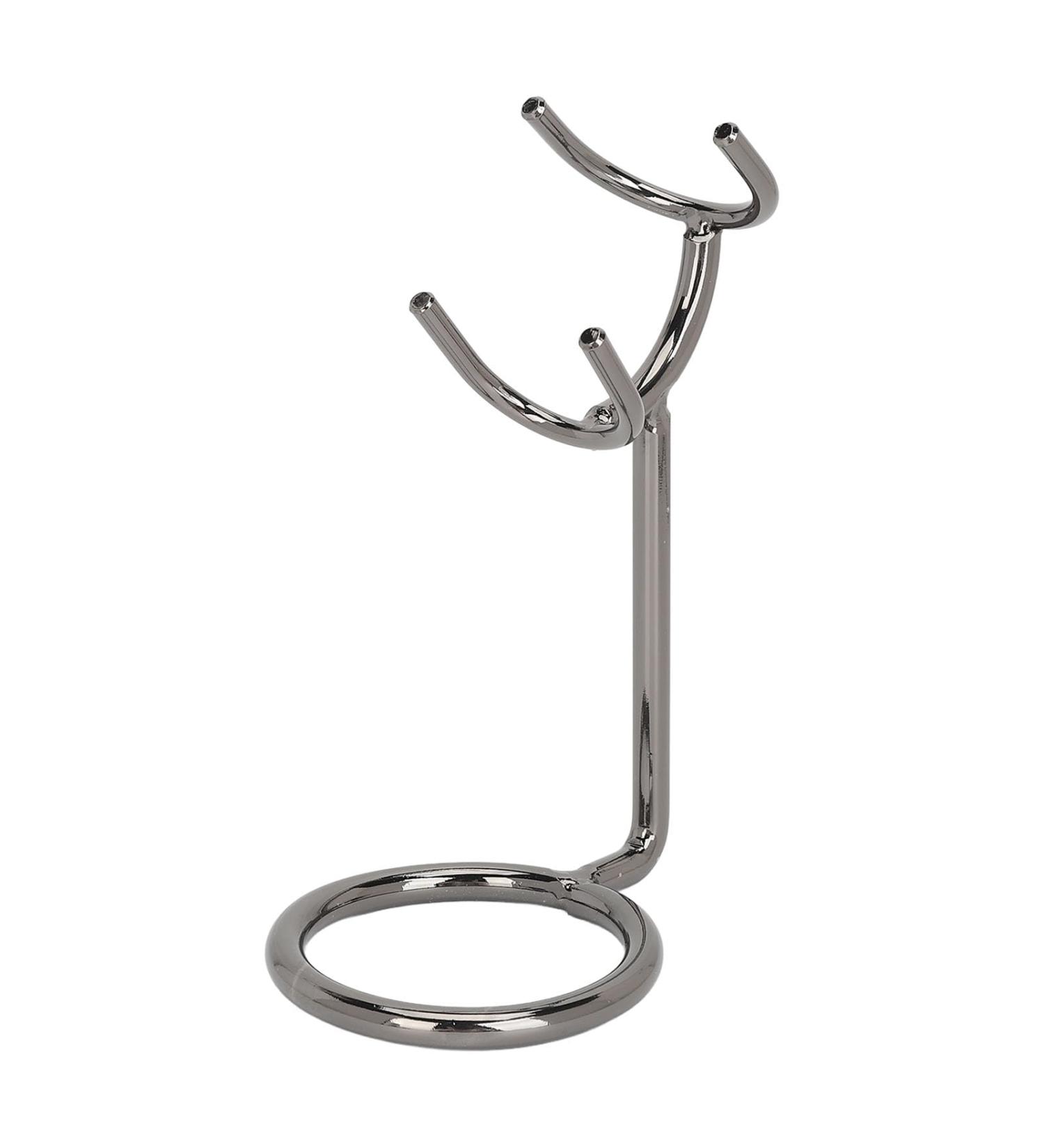 Premium Stainless Steel Shaver Holder | Angle Design Razor Stand for Home & Barber Salon | Enhanced Ventilation - Buy Online on GoSupps.com