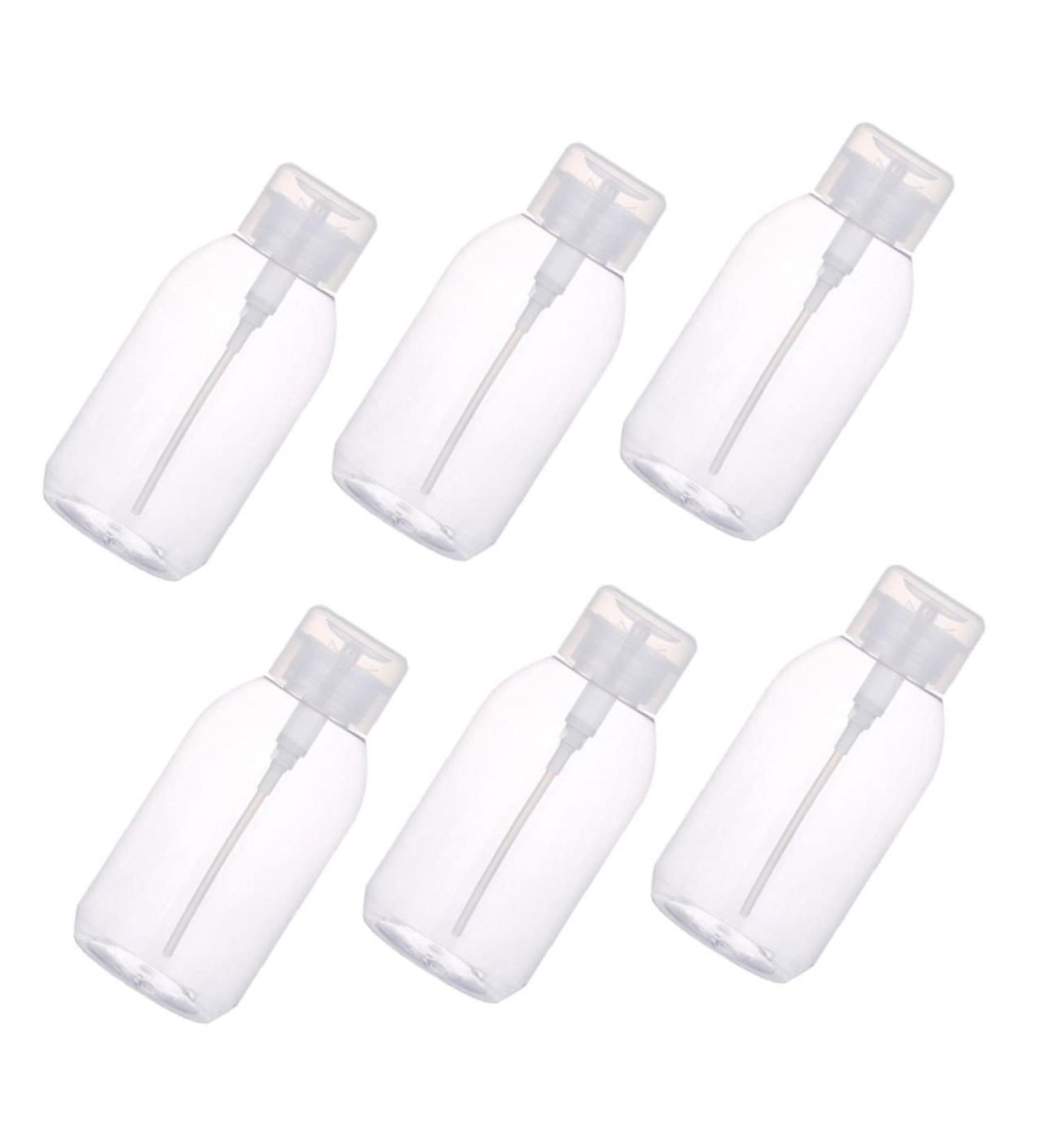  PLAFOPE PLAFOPE Set of 6 500ml Press-On Makeup Remover Bottles Instant Liquid Pump No Waste Suitable for a Dressing Table or Makeup Bag - Buy Online on GoSupps.com