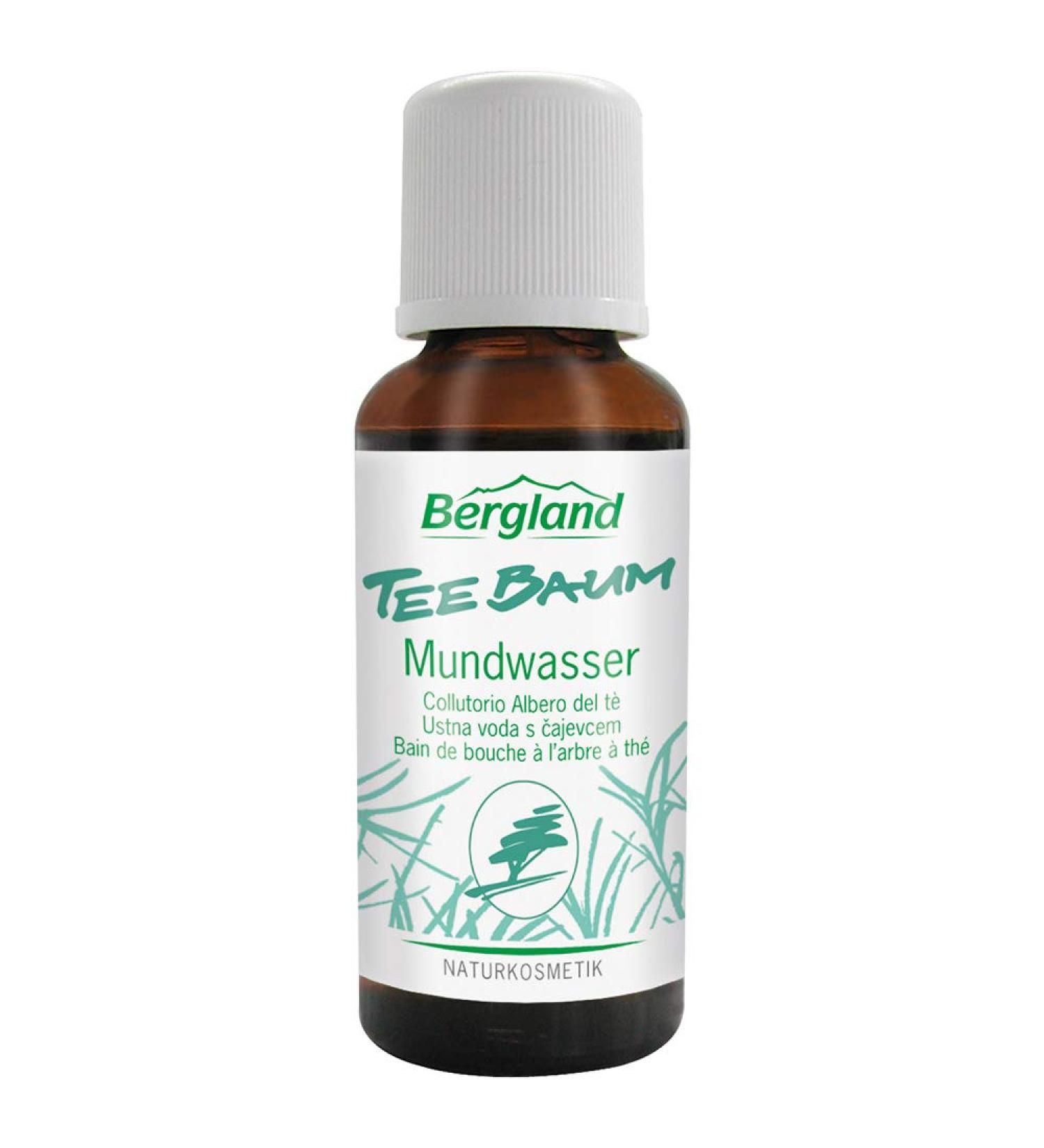 Bergland Tea Tree Mouthwash 30ml - Natural Freshness for Global Shipping - Buy Online on GoSupps.com