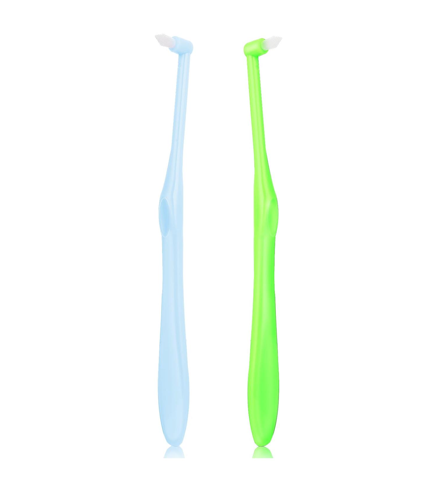Ouligay 2-Piece Tuft Toothbrush Set | Soft Small Toothbrushes for Gaps & Braces | International Shipping - Buy Online on GoSupps.com