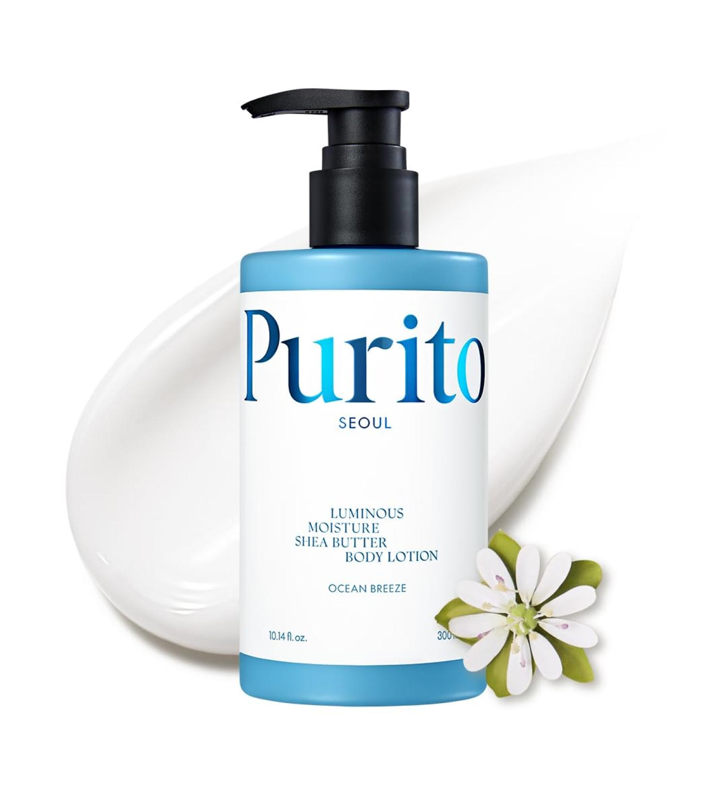 PURITO Luminous Moisture Shea Butter Body Lotion Shea Butter Gentle on Skin Moisturizing Dry Skin Pump Bottle K-Beauty 300ml / 10.14 fl. oz. - Buy Online on GoSupps.com
