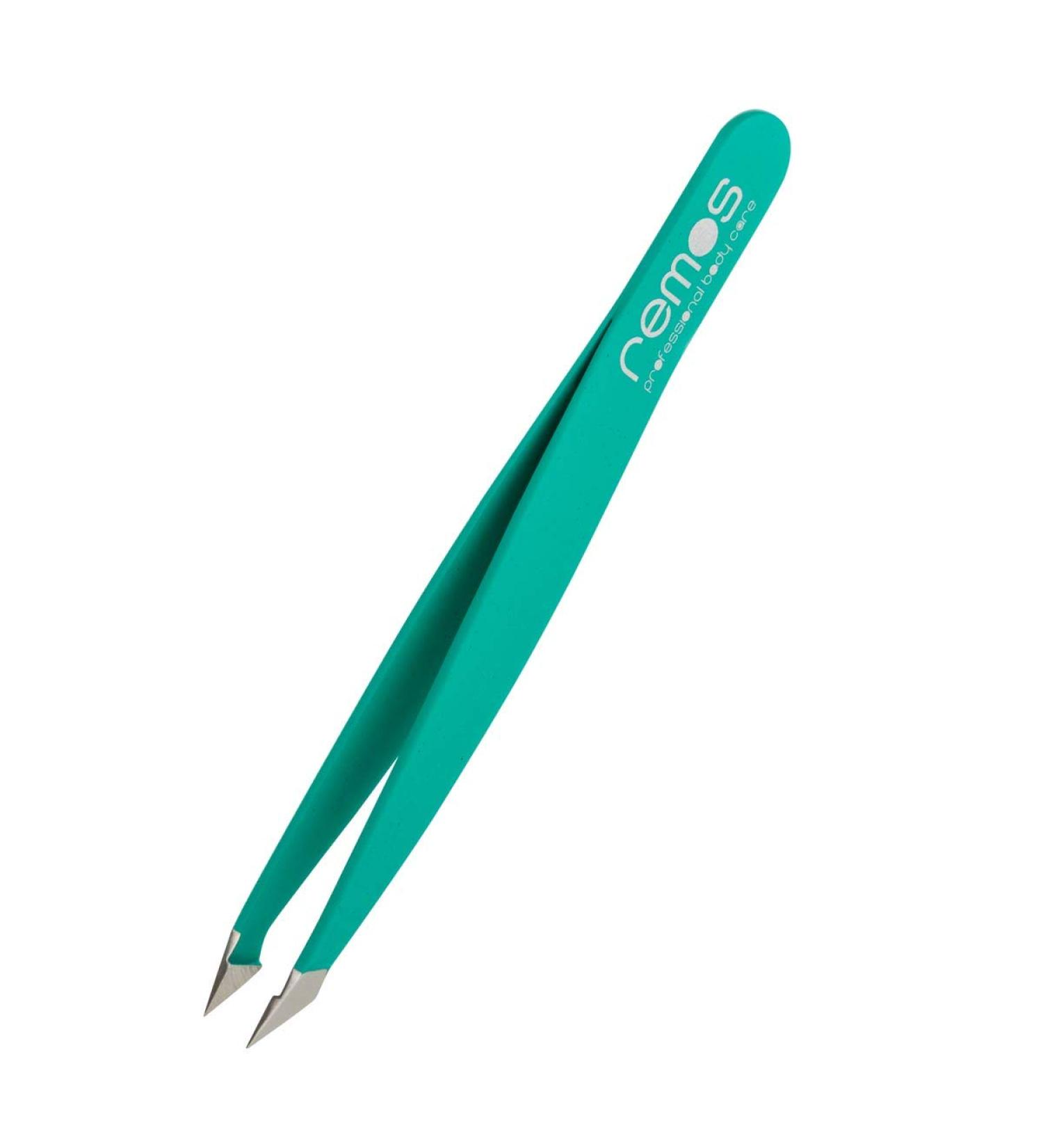 REMOS Stainless Steel Combination Tweezers 9.5cm - Green | For Splinters & Hair - Buy Online on GoSupps.com