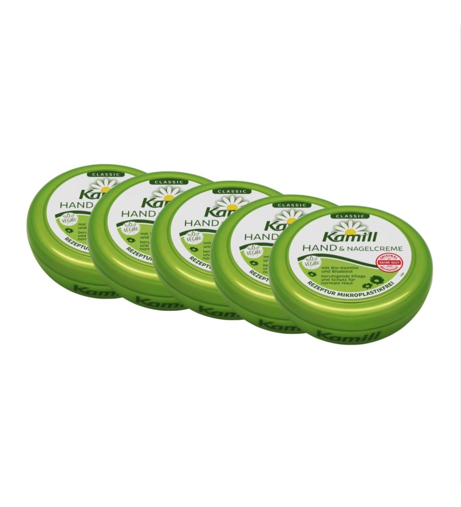 Kamill Classic 5 x 150 ml Bottles - Moisturizing and Nourishing with Organic Chamomile from Controlled Organic Farming Free from Dyes Animal Ingredients and Microplastics - Buy Online on GoSupps.com